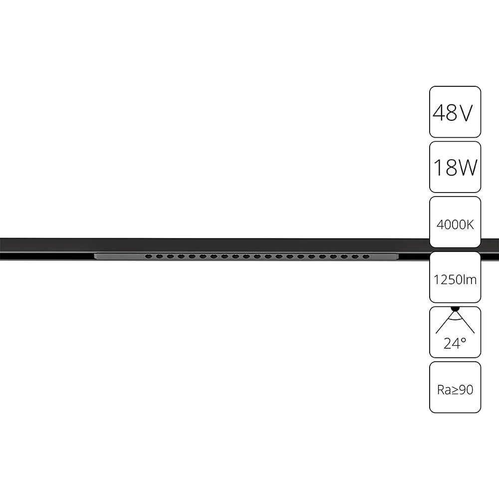 картинка Магнитный трековый светильник Arte Lamp OPTIMA A7267PL-1BK