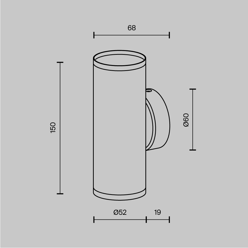 картинка Настенный светильник (бра) Technical C068WL-02MG