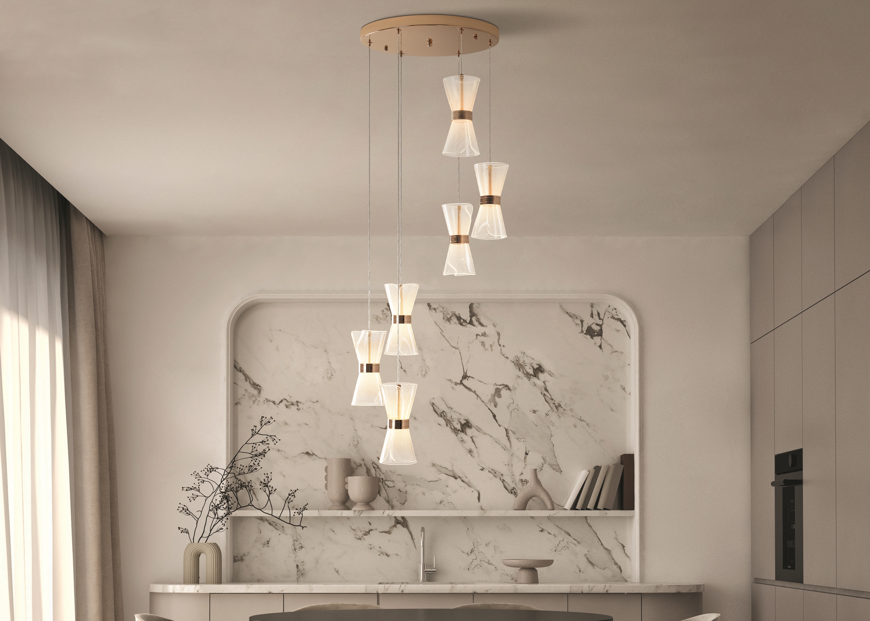 картинка Подвесной светильник Freya FR5438PL-L6G