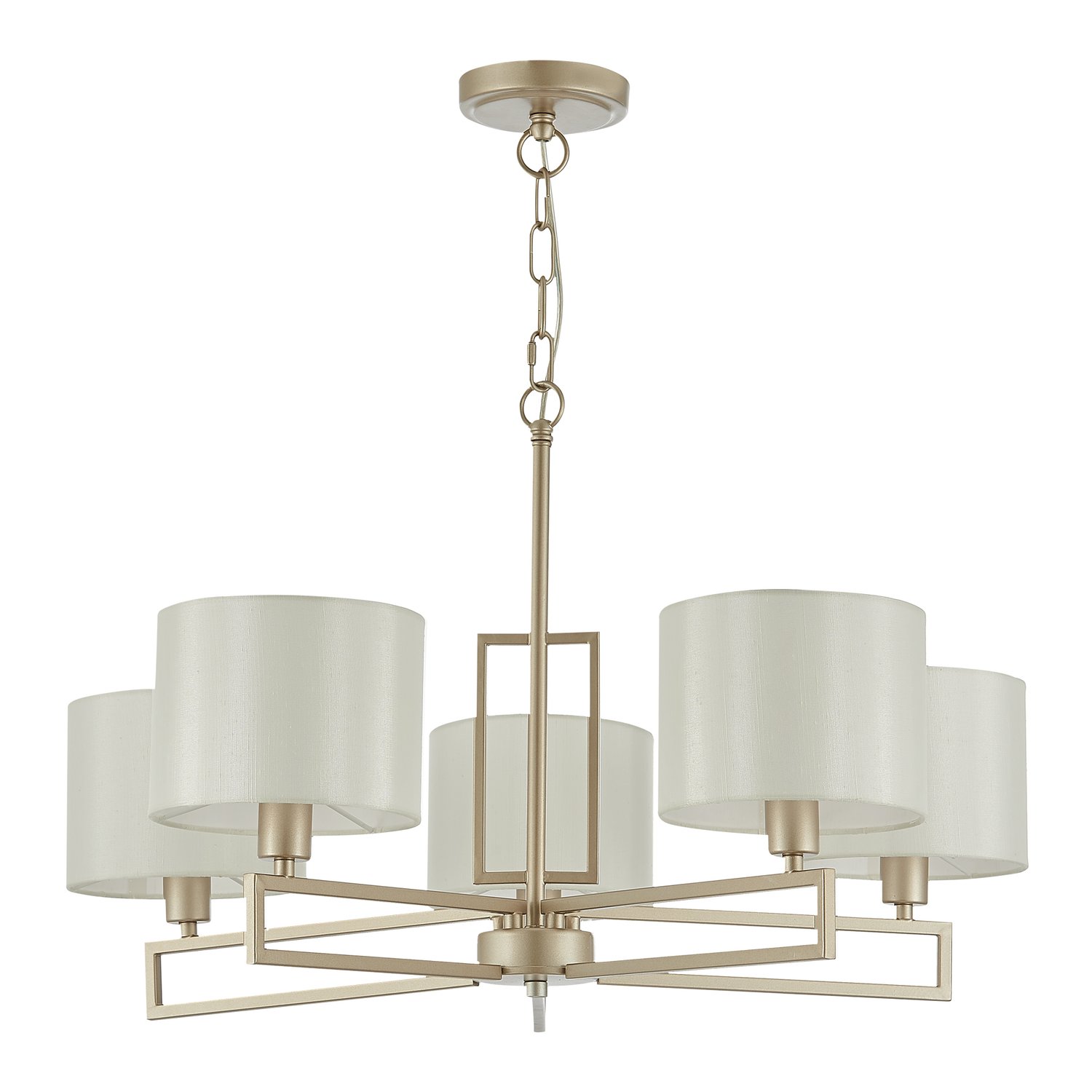 картинка SLE105803-05 Светильник подвесной Матовое золото/Белый E14 5*40W