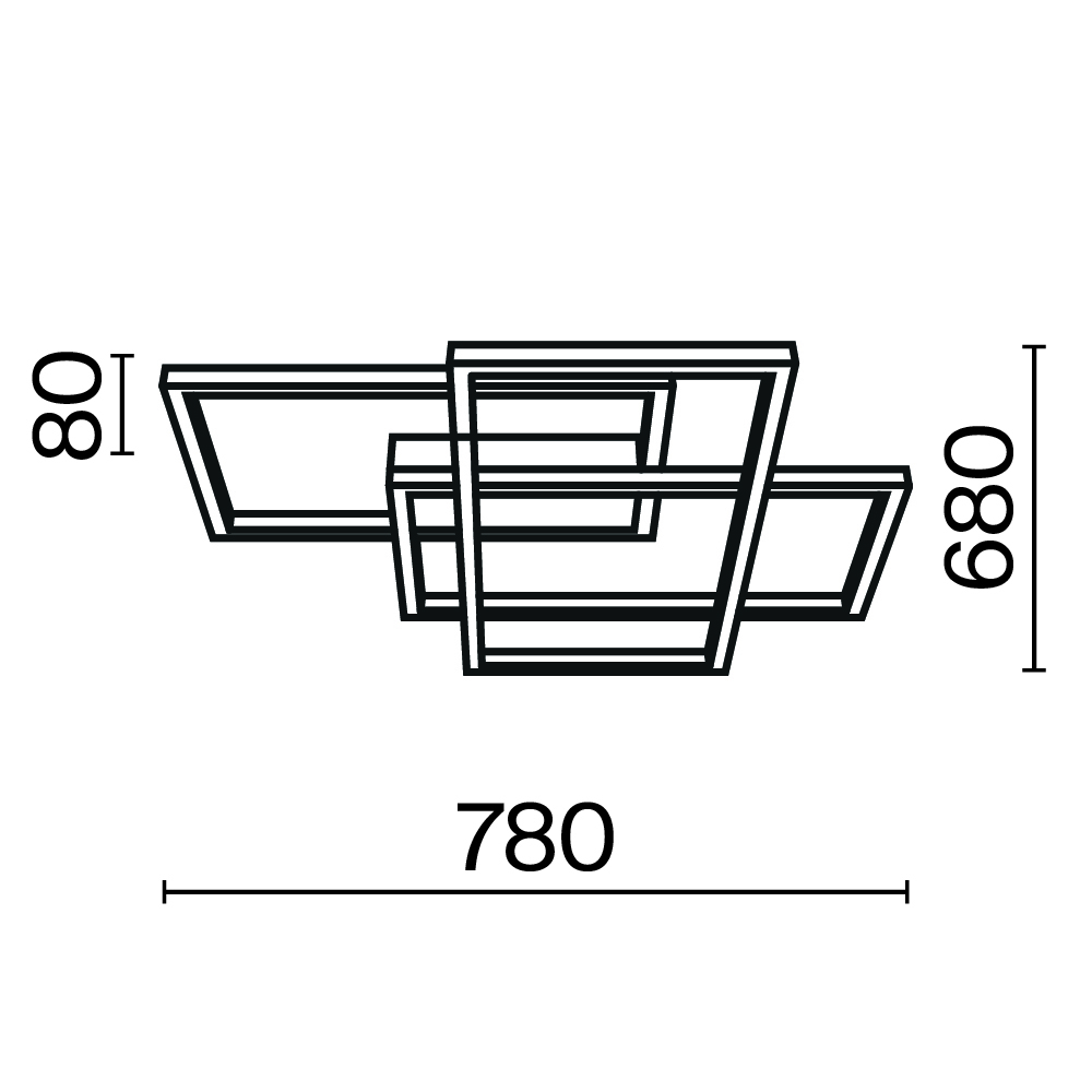 картинка Потолочный светильник Maytoni MOD015CL-L80GK
