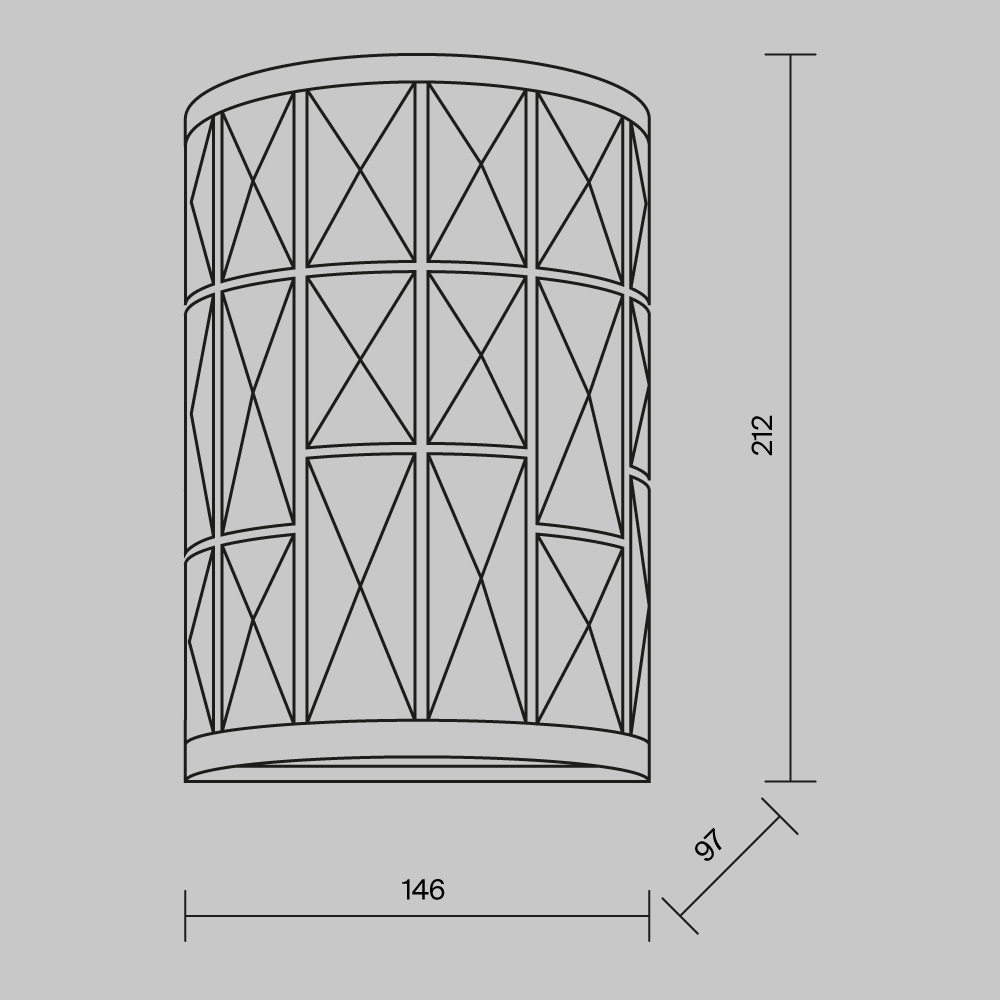 картинка Настенный светильник (бра) Maytoni MOD184-WL-01-CH