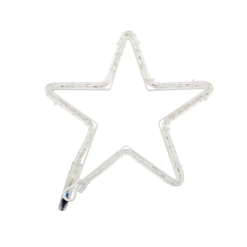 картинка Светодиодная фигура из дюралайта Звездочка 30x28см ТЕПЛЫЙ БЕЛЫЙ NEON-NIGHT