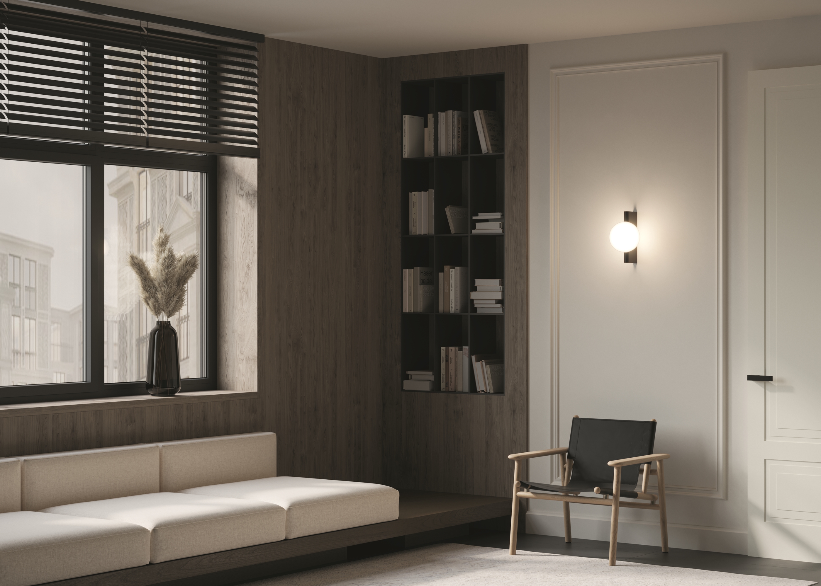 картинка Настенный светильник (бра) Maytoni MOD324WL-01B