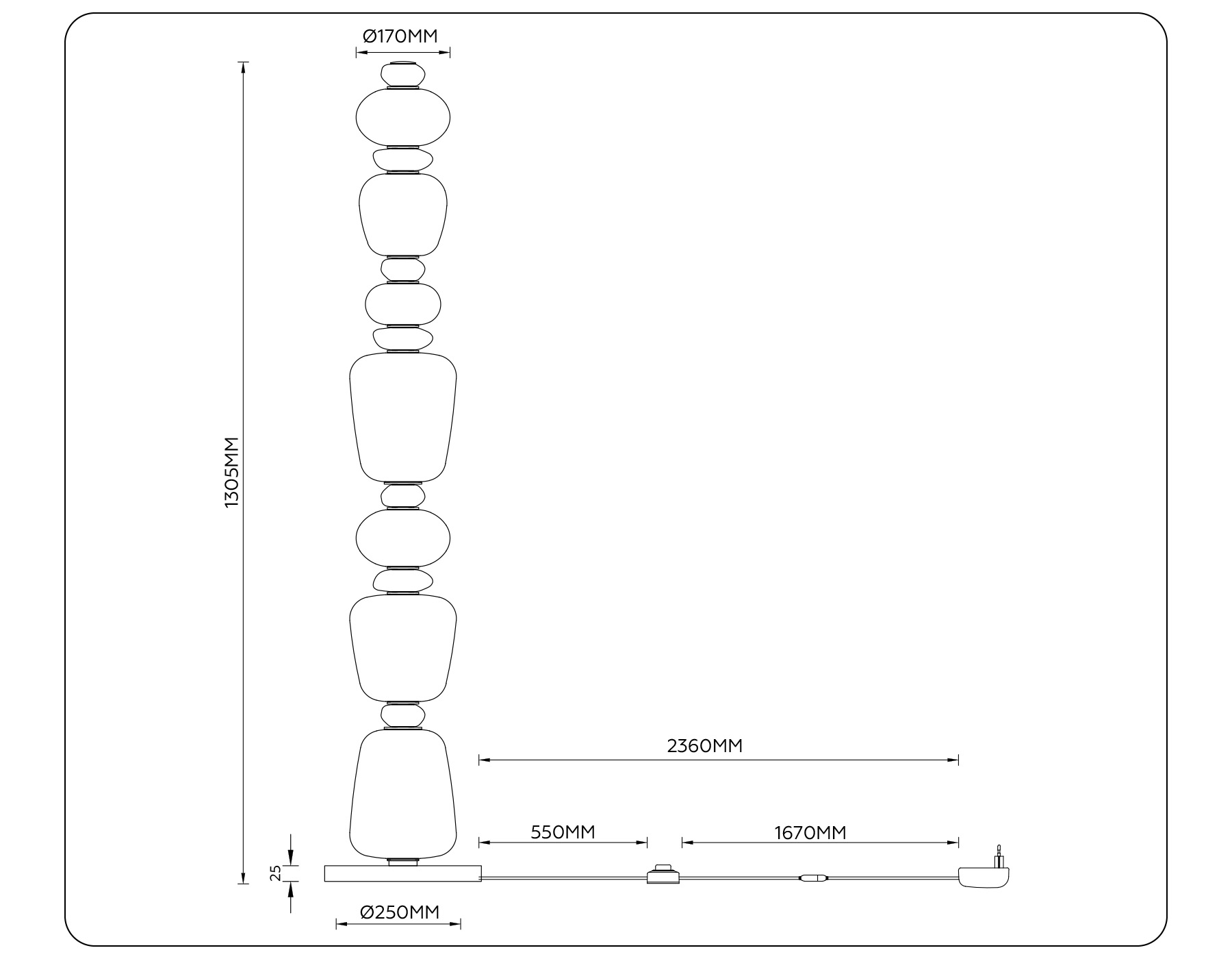 картинка Напольный светодиодный светильник
