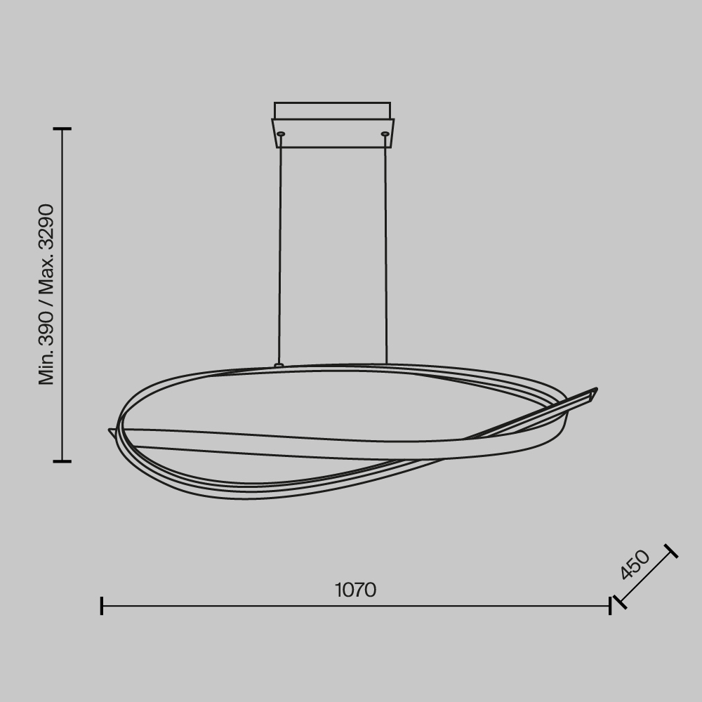 картинка Подвесной светильник Maytoni MOD283PL-L40BS3K