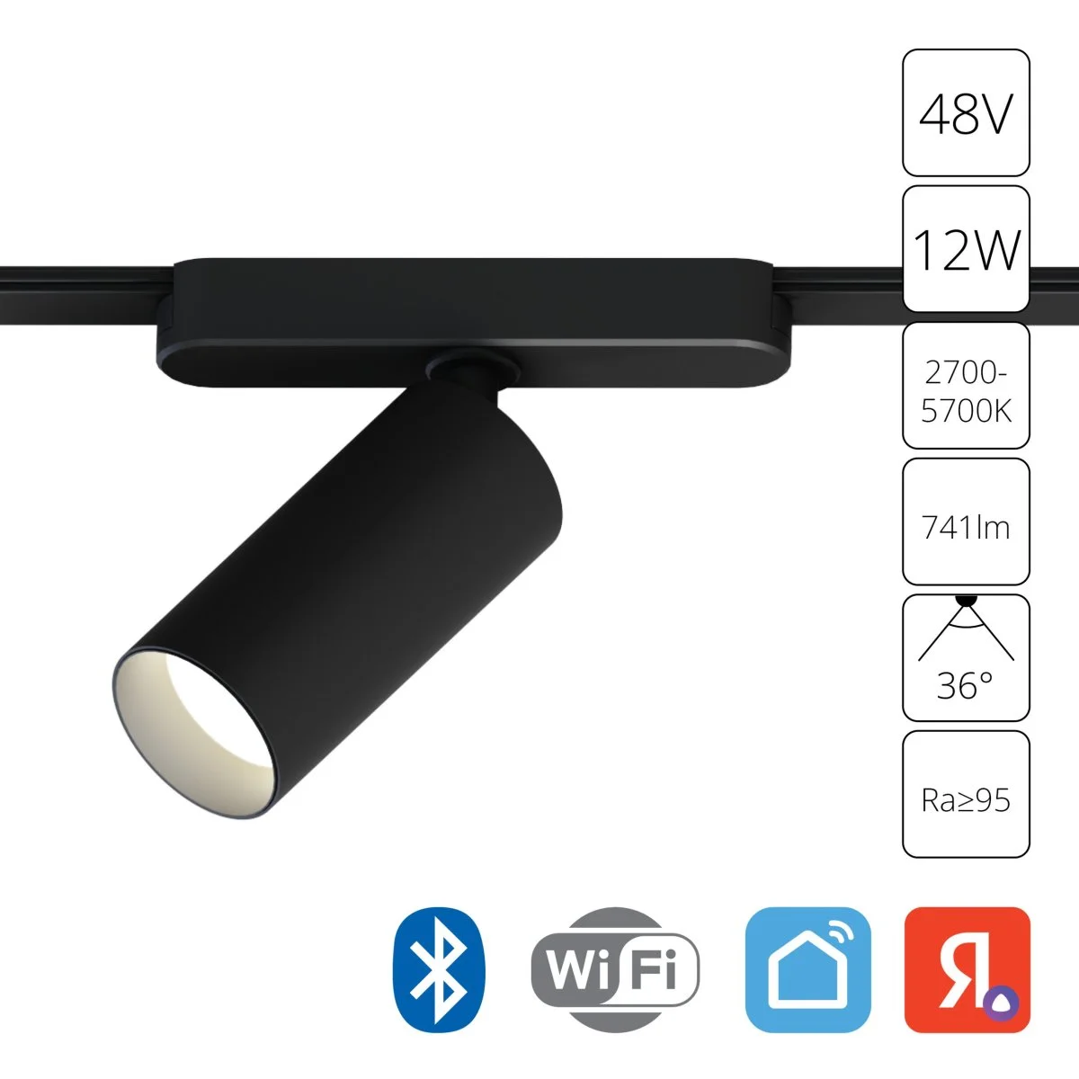 картинка Магнитный трековый светильник Arte Lamp RAPID SMART A2958PL-1BK