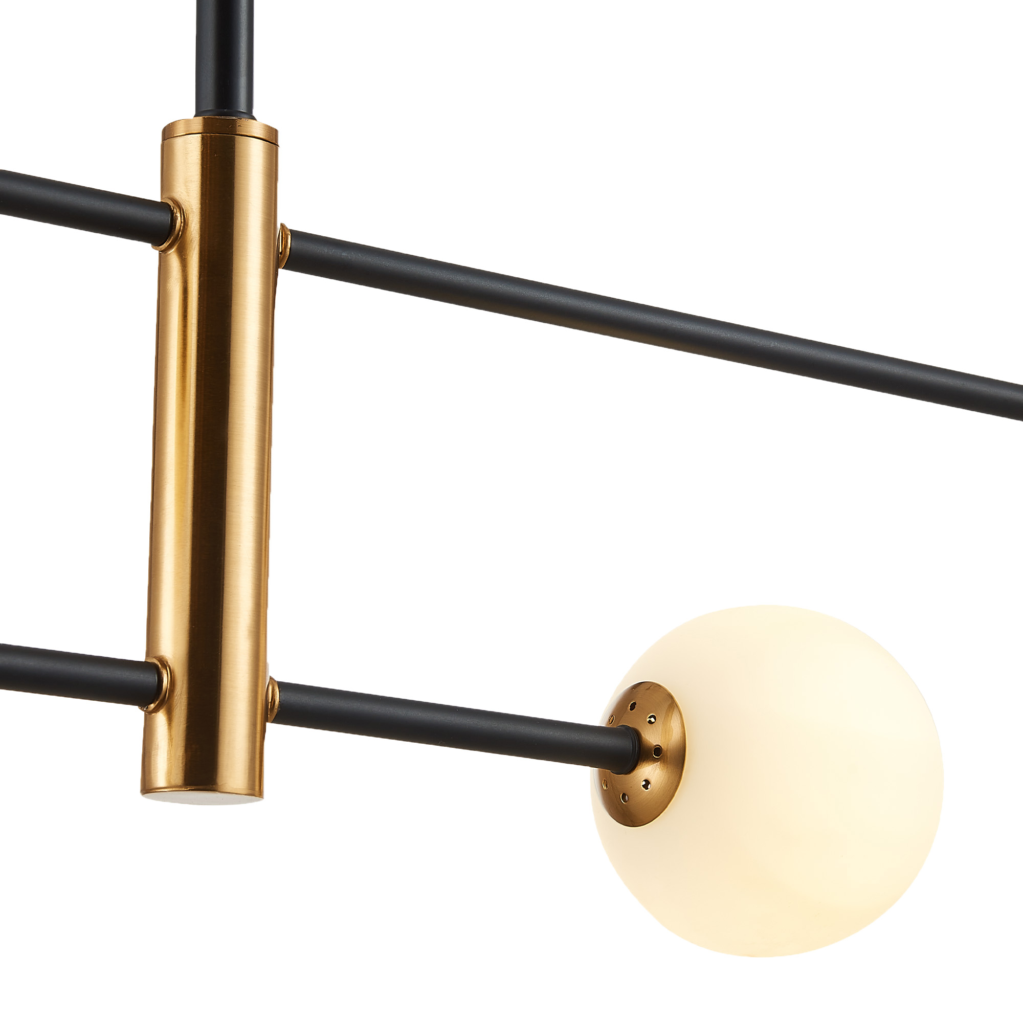 картинка SLE220103-04 Светильник потолочный Черный, Бронза/Белый G9 4*5W