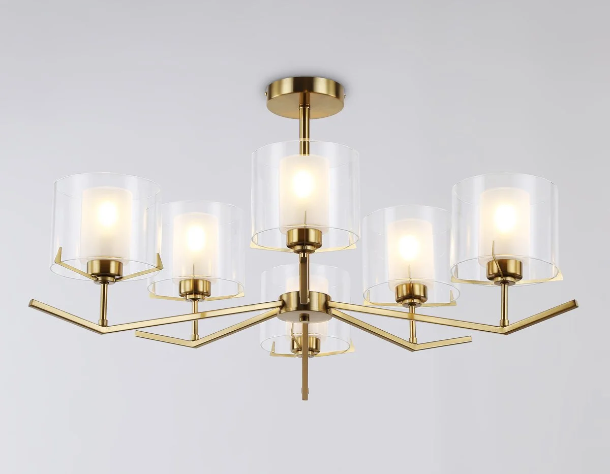 картинка Люстра со стеклянными плафонами на штанге LH57008