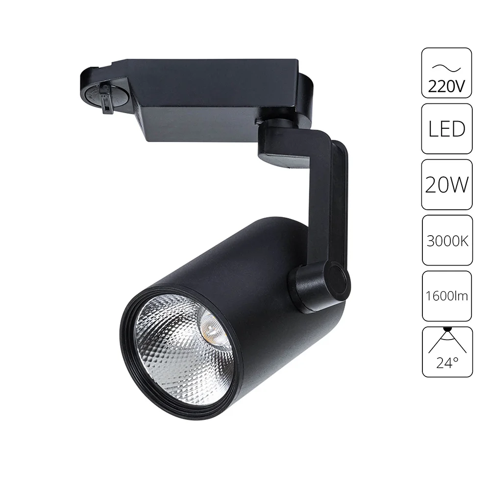 картинка Трековый светильник Arte Lamp TRACCIA A2321PL-1BK