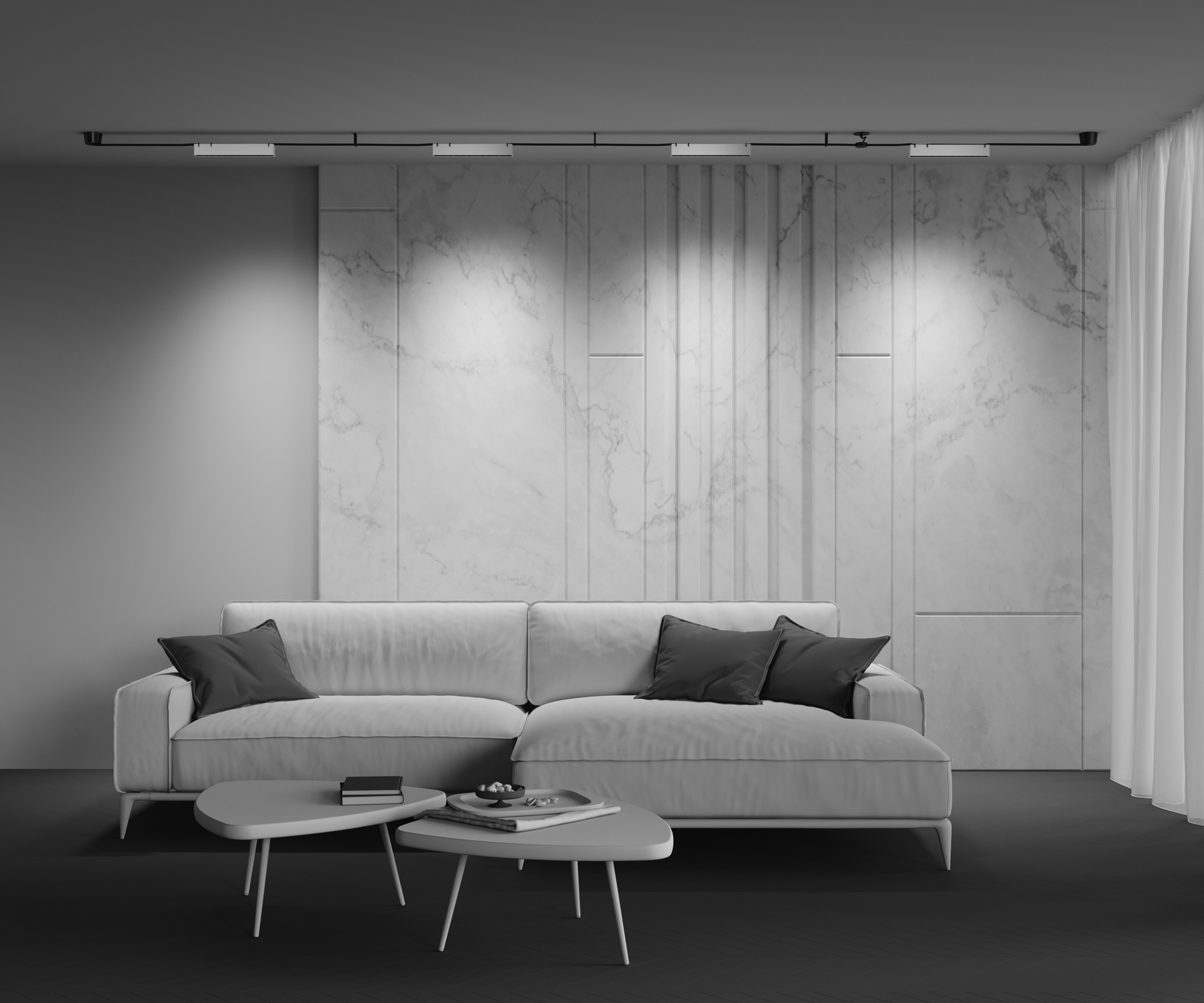 картинка Подвесной светильник Technical TR128B-12W4K-M-W