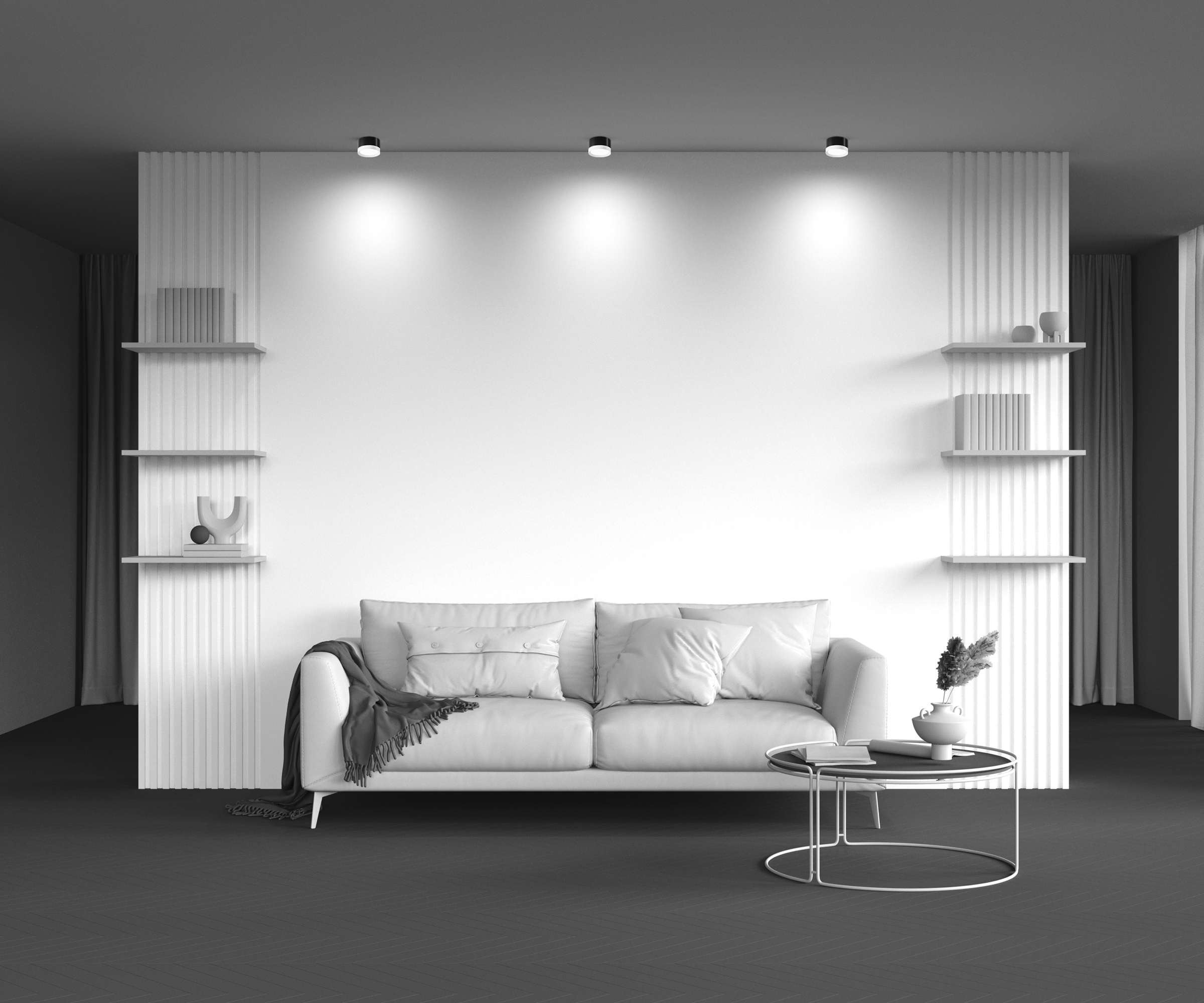 картинка Потолочный светильник Technical C086CL-GX53-SRD-BW