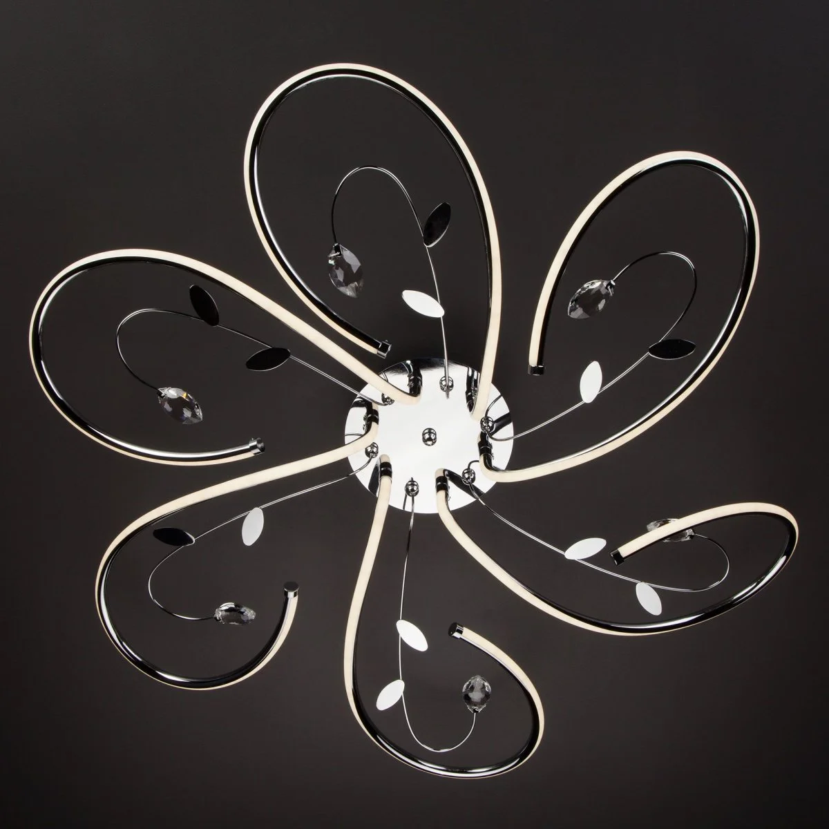 картинка Светодиодная люстра с хрусталем 90082/6 хром