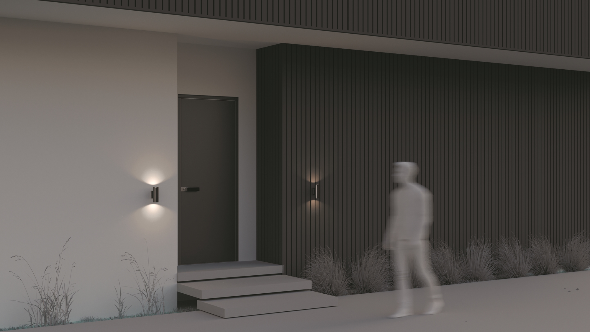 картинка Настенный светильник (бра) Outdoor O574WL-02B