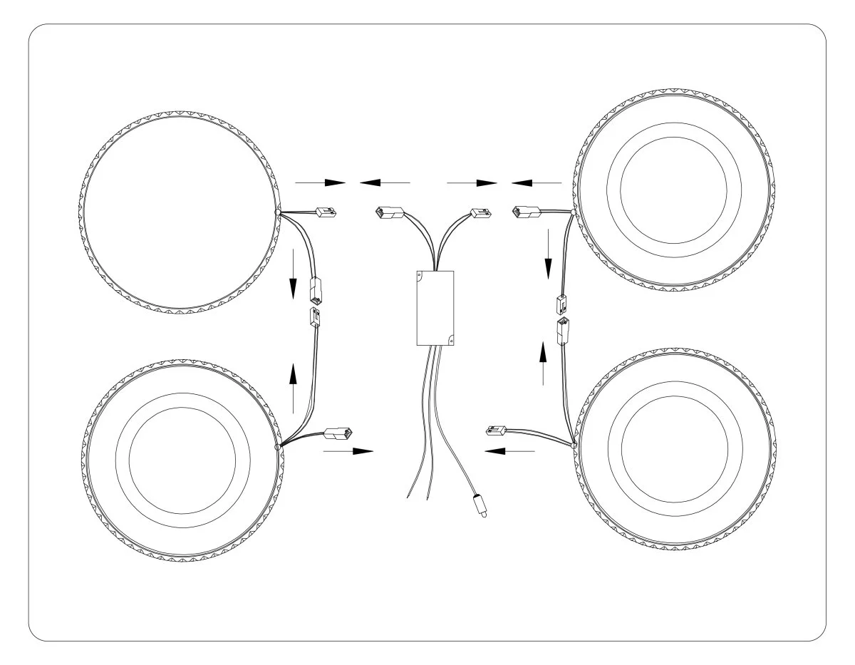 картинка Потолочный светодиодный светильник с пультом