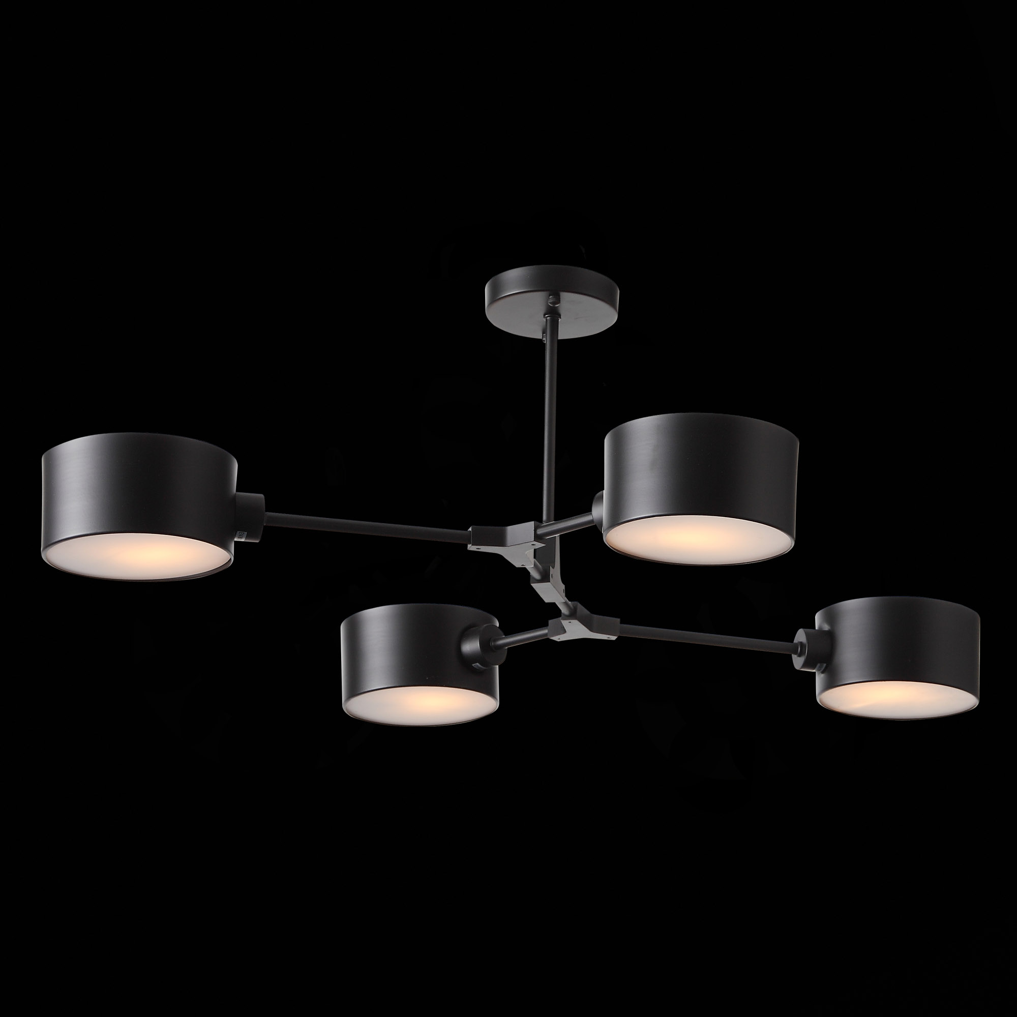 картинка SLE183402-04 Светильник потолочный Черный/Черный E14 4*60W