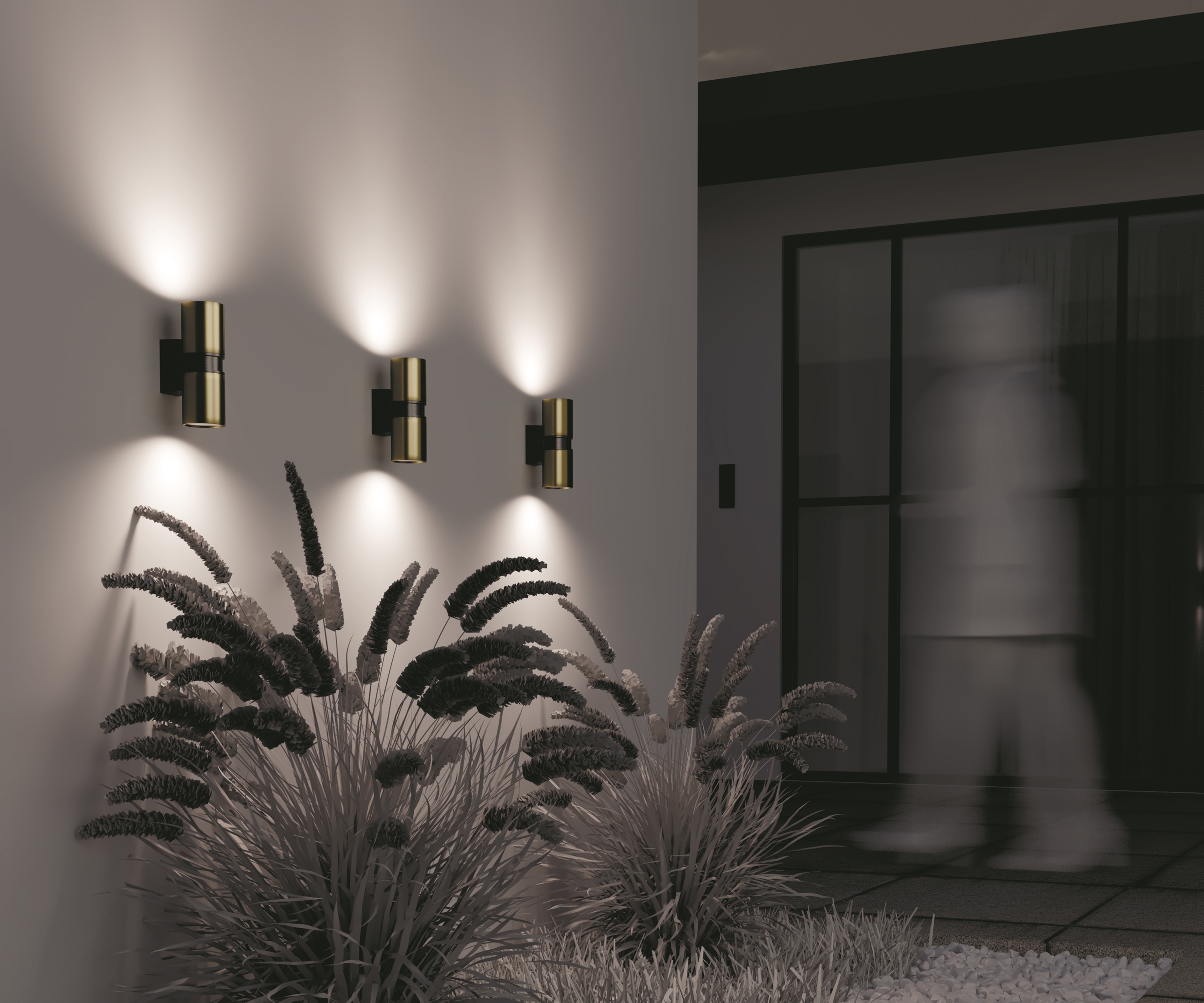 картинка Настенный светильник (бра) Outdoor O582WL-02BS