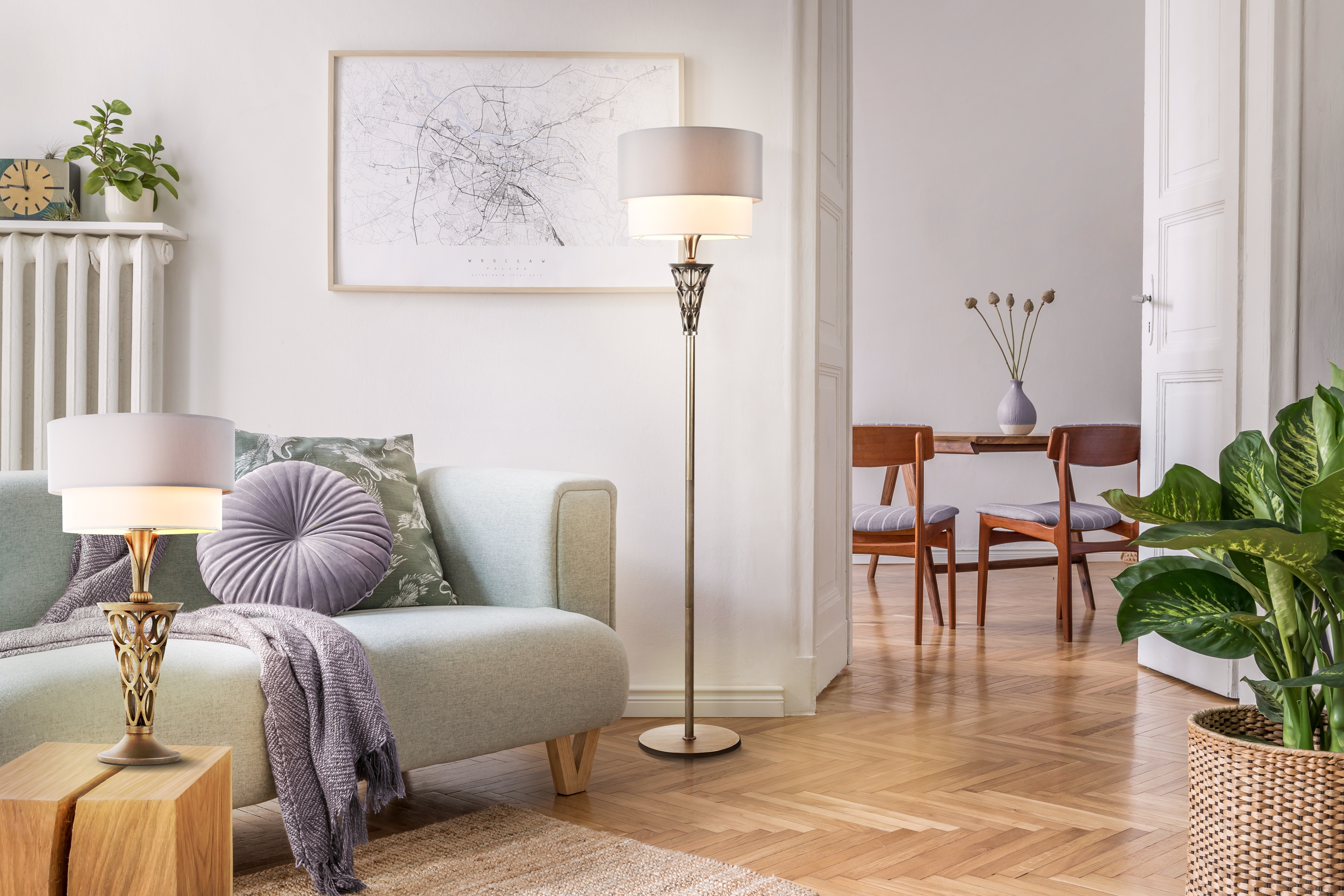 картинка Напольный светильник (торшер) Maytoni H311-FL-01-G