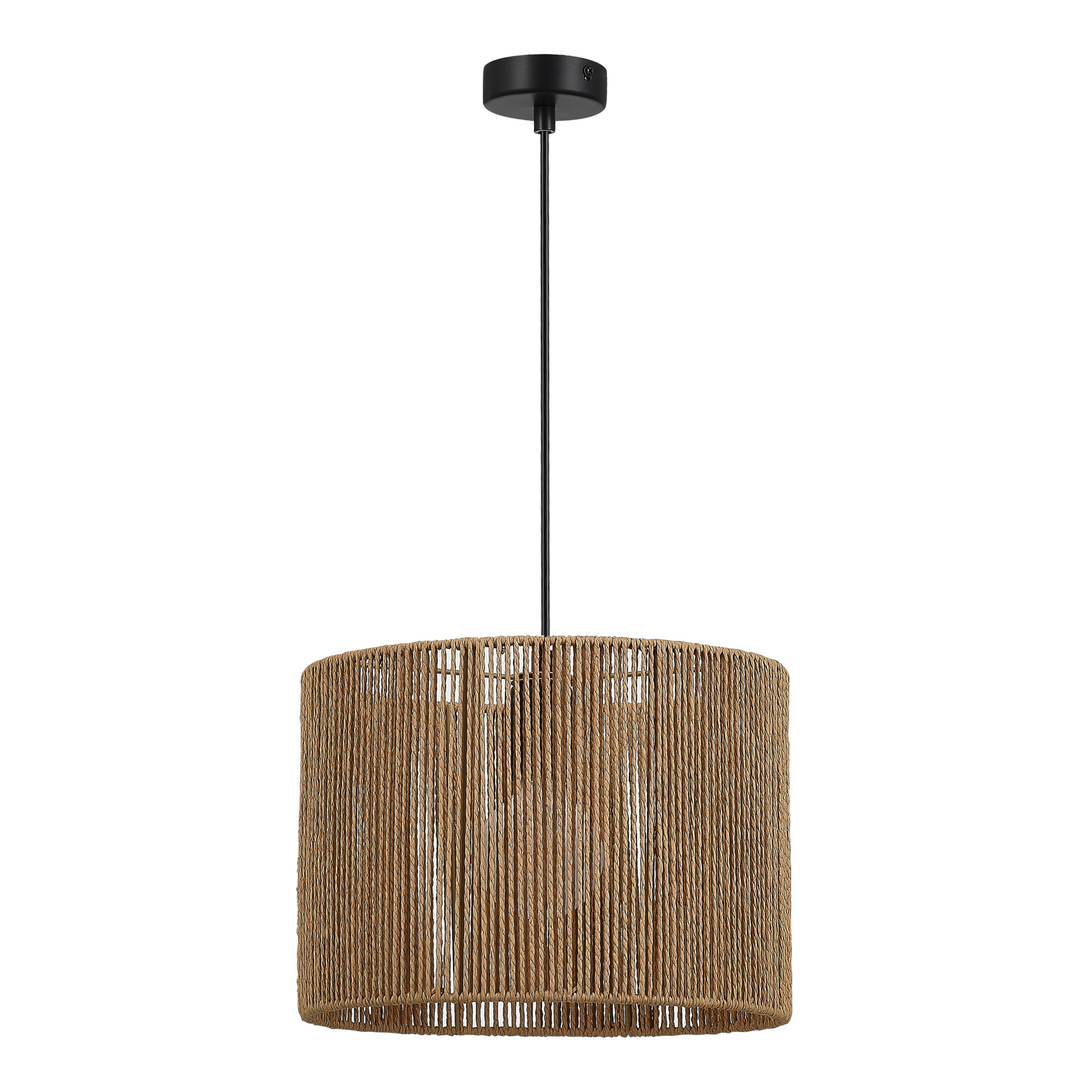 картинка SLE6024-603-01 Светильник подвесной бежевый/черный E27 1*40W