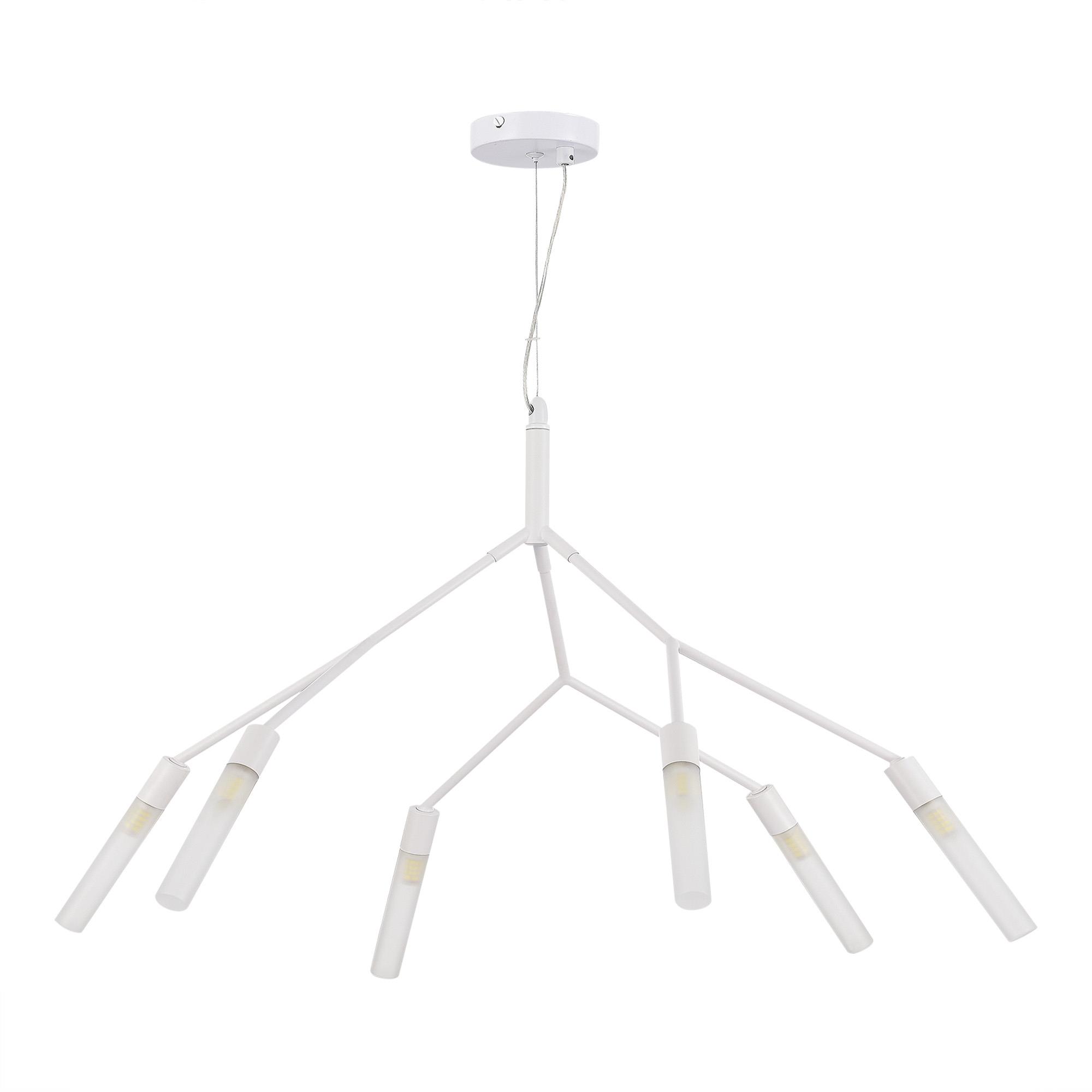 картинка SLE1129-503-06 Светильник подвесной Белый/Белый G9 6*5W