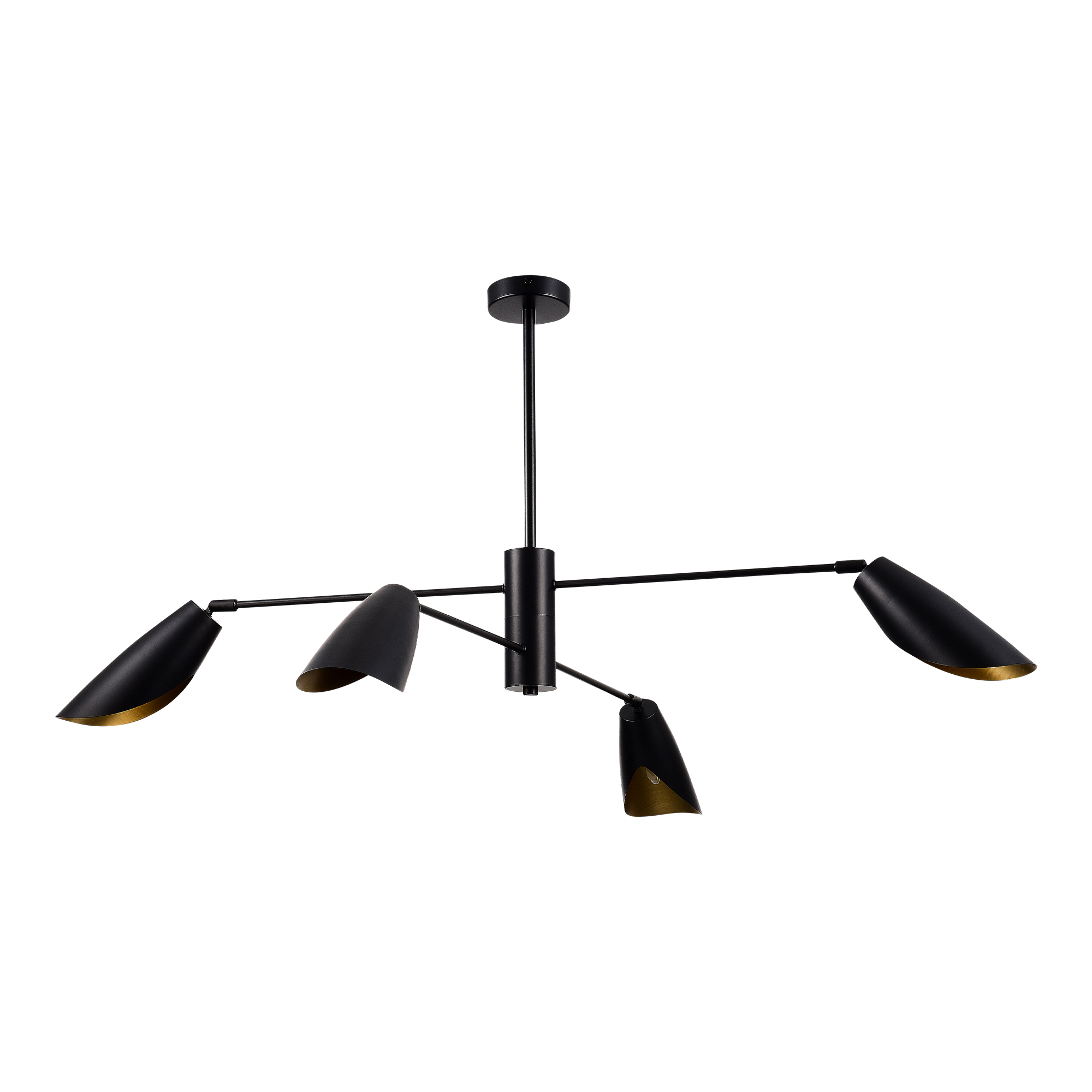 картинка SLE1254-403-04 Светильник подвесной Черный/Черный E14 4*60W