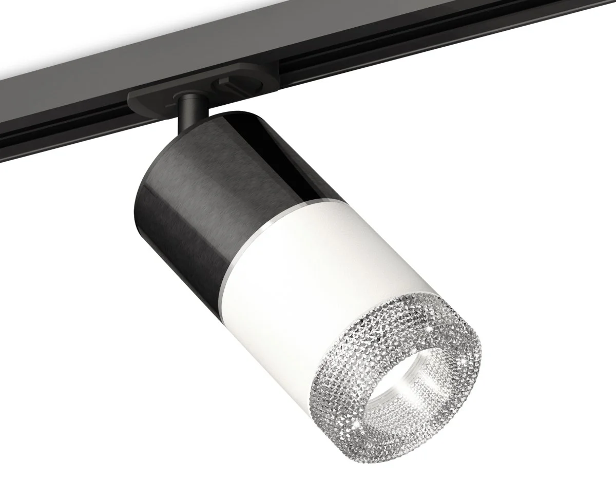 картинка Комплект трекового светильника с композитным хрусталем XT7401051