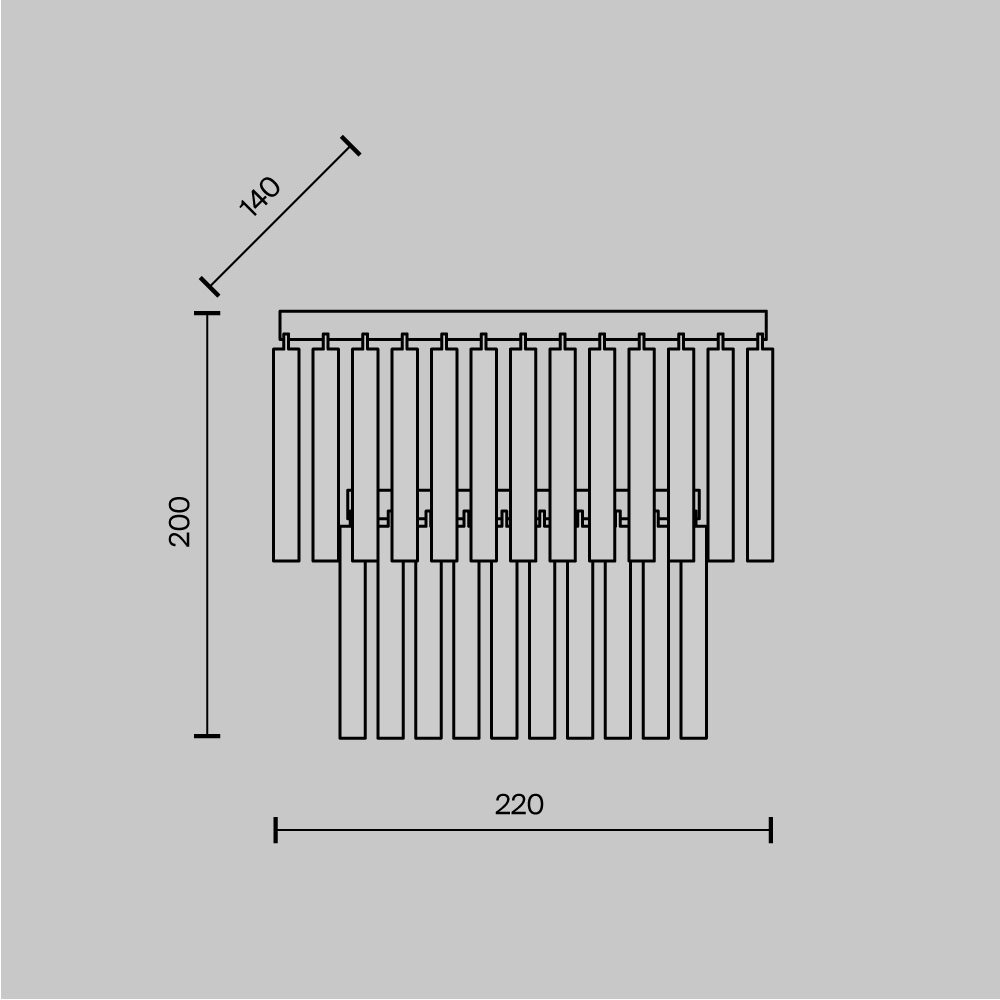 картинка Настенный светильник (бра) Maytoni MOD093WL-01BS