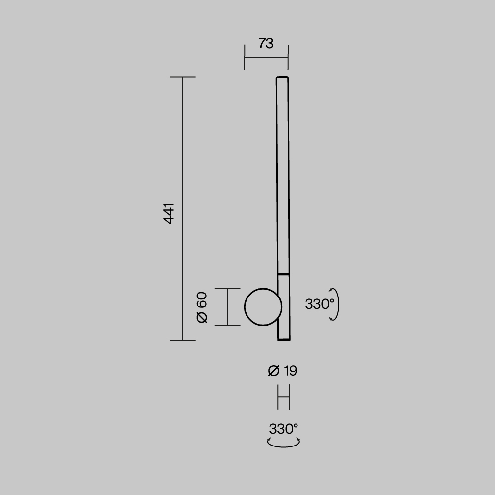 картинка Настенный светильник (бра) Maytoni MOD432WL-L6B3K