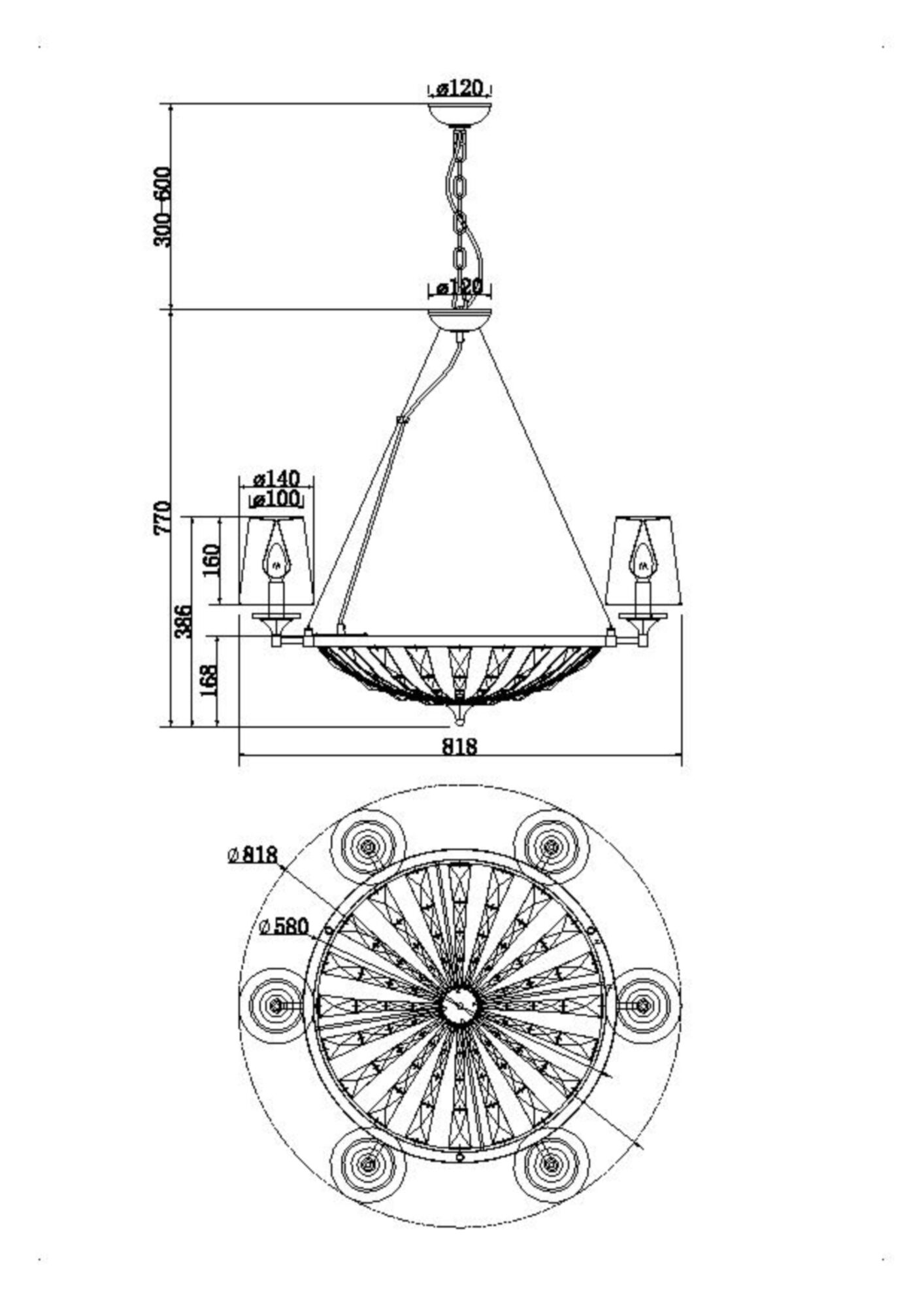 картинка Подвесной светильник Maytoni H021PL-06CH