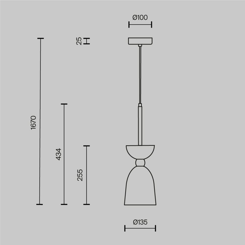 картинка Подвесной светильник Maytoni MOD113PL-01W