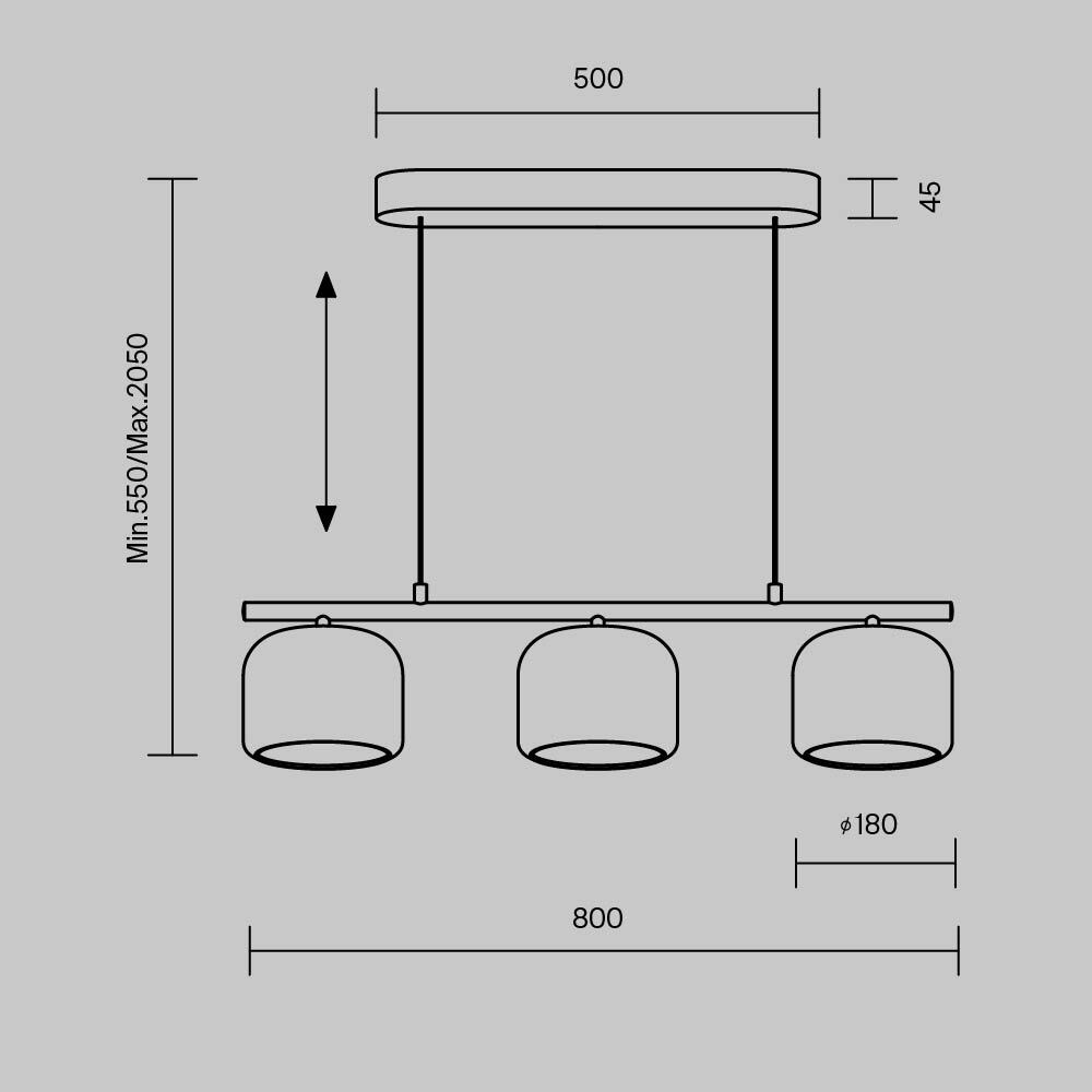 картинка Подвесной светильник Maytoni MOD286PL-L12W3K