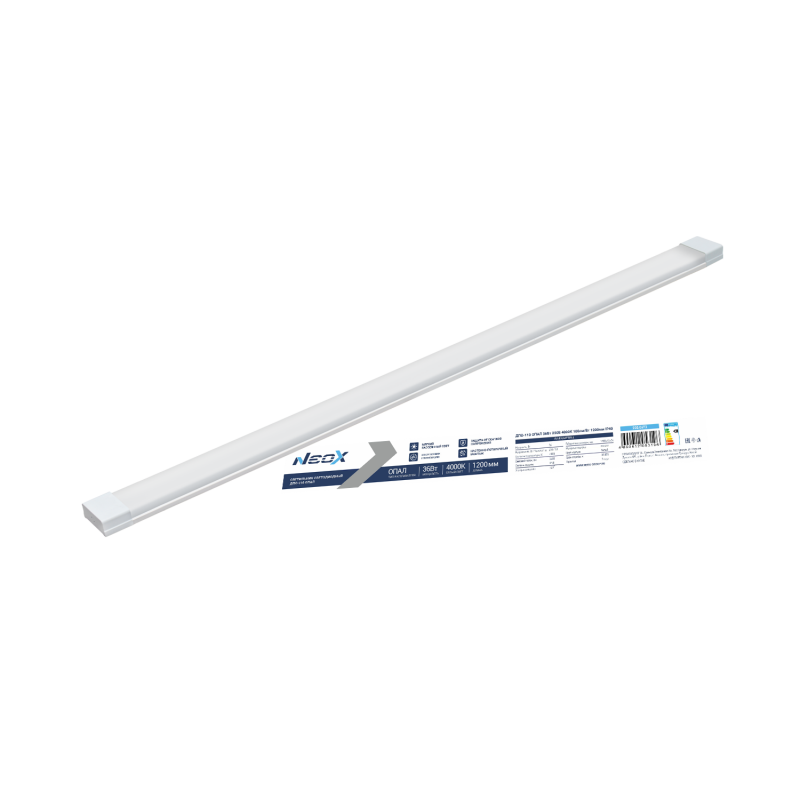 картинка Светильник светодиодный ДПО-110 ОПАЛ 36Вт 230В 4000К 1200мм IP40 NEOX