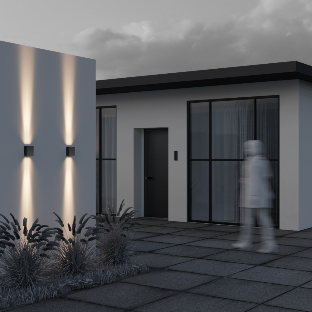 картинка Настенный светильник (бра) Outdoor O570WL-L20B3K