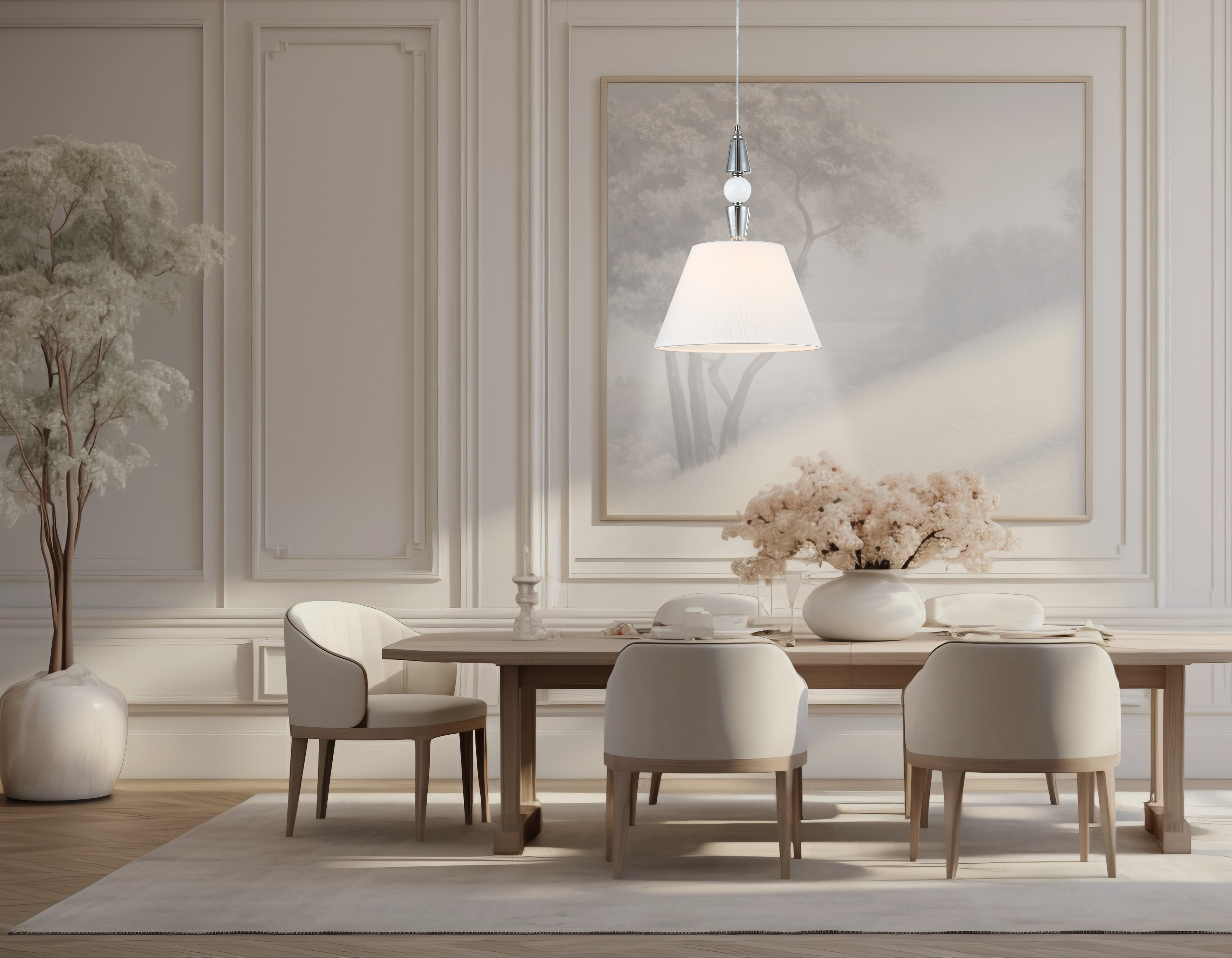 картинка Подвесная люстра с абажуром