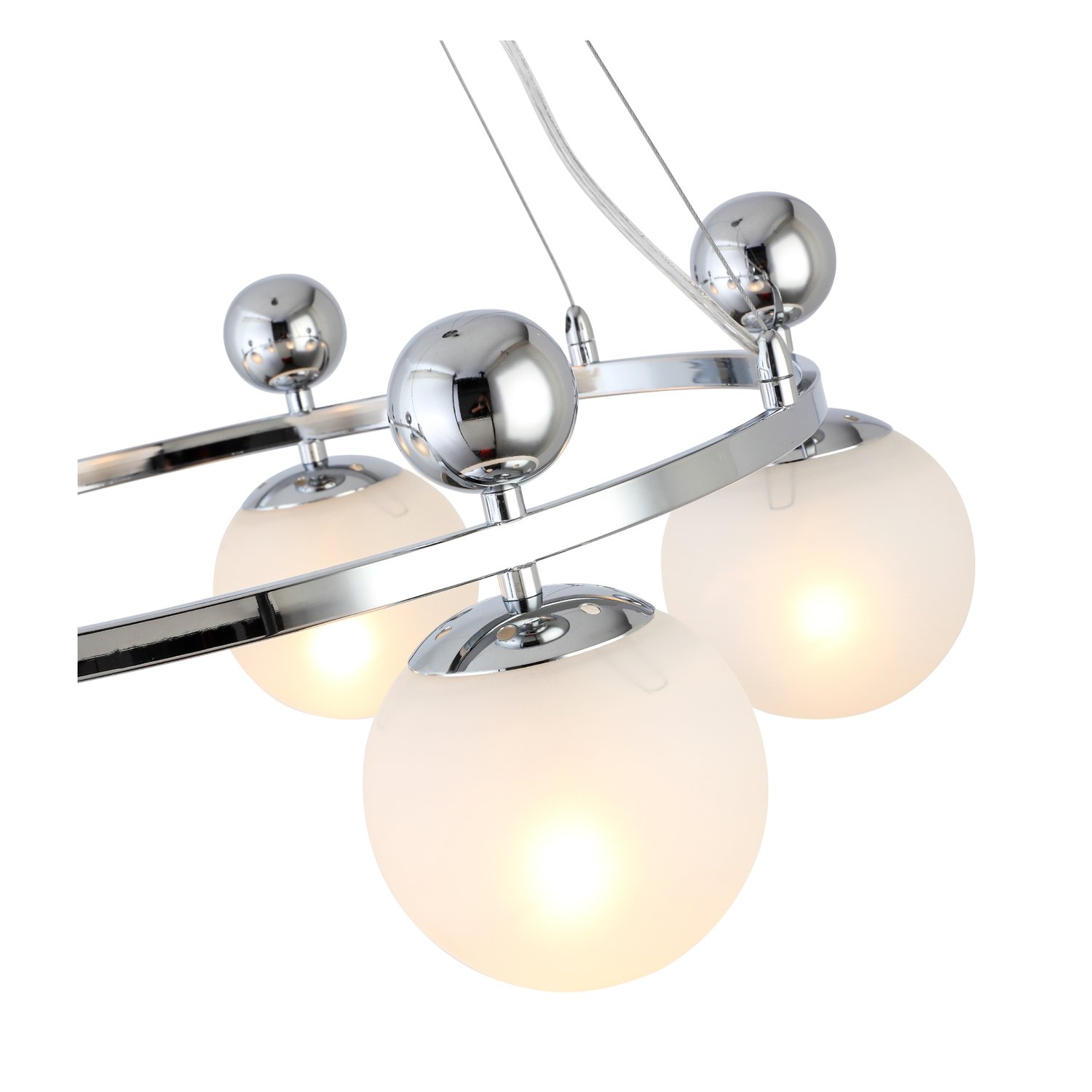 картинка SLE106103-05 Светильник подвесной Хром/Белый E27 5*60W