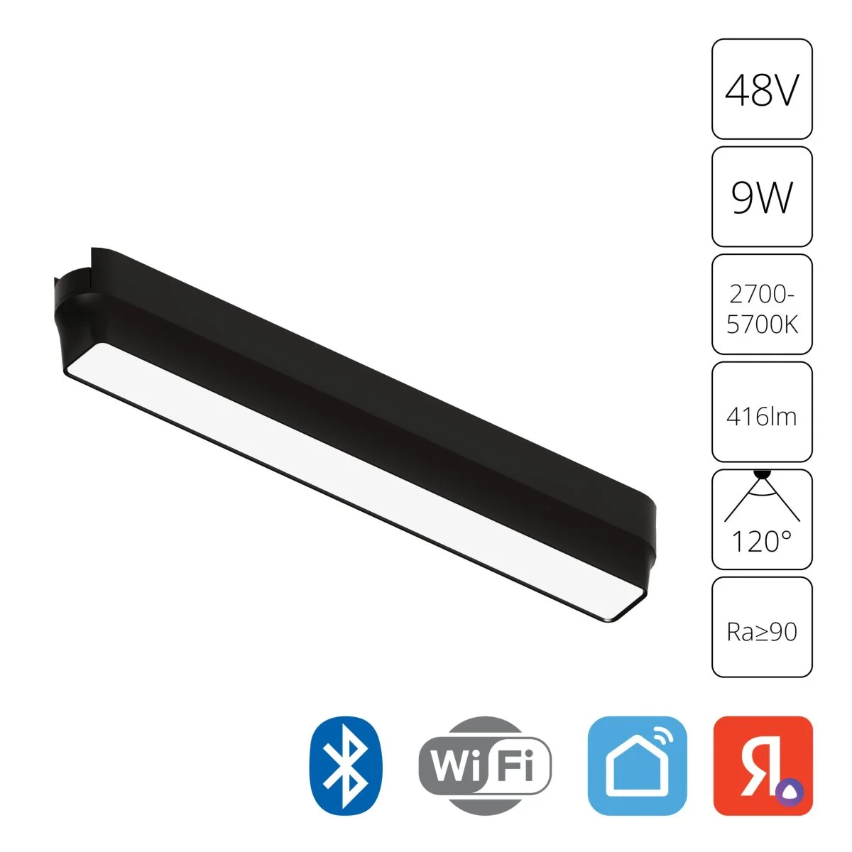 картинка Магнитный трековый светильник Arte Lamp RAPID SMART A2953PL-1BK