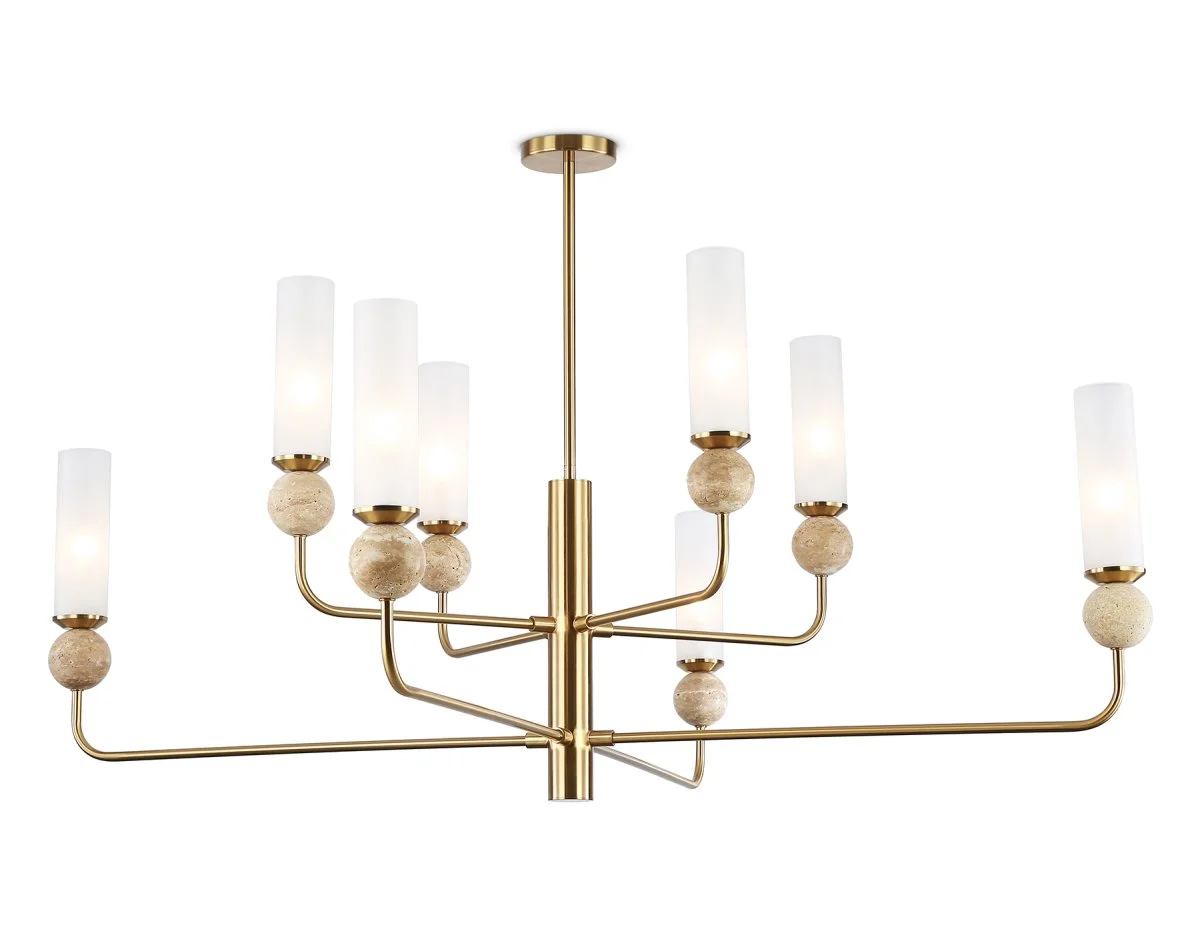 картинка Люстра на штанге с мрамором LH53252