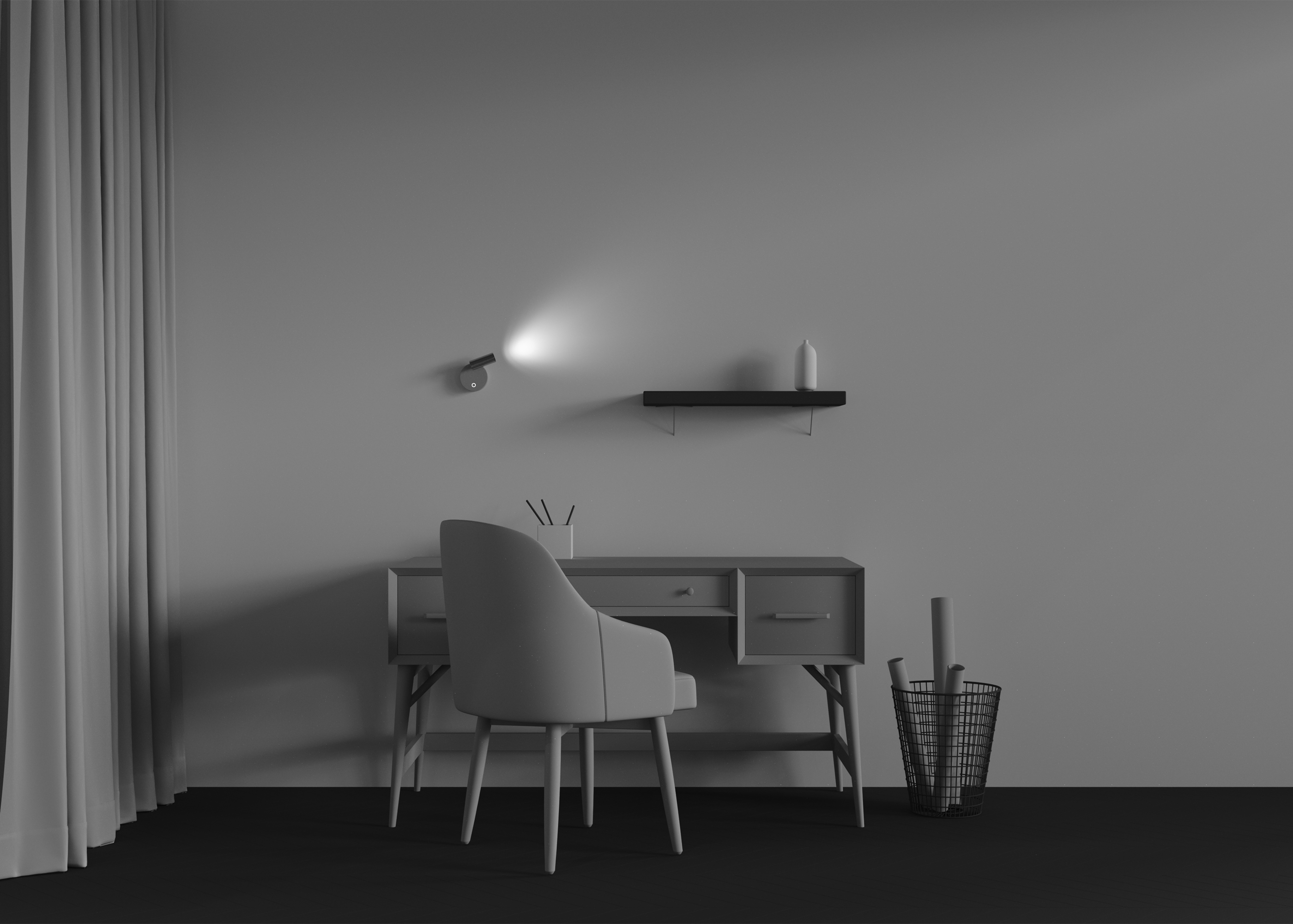 картинка Настенный светильник (бра) Technical C081WL-L3WBS3K