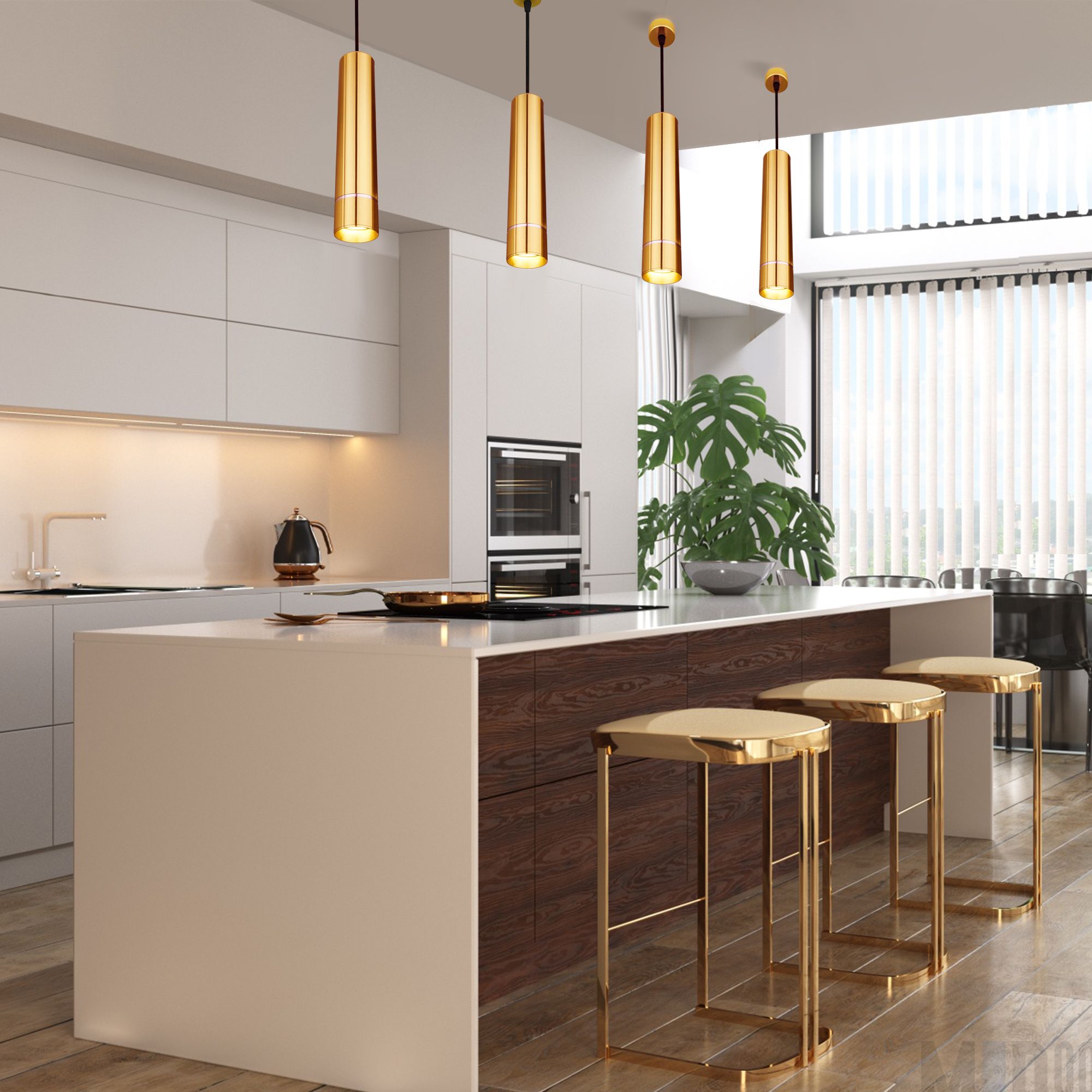 картинка Подвесной светильник DLN107 GU10 золото