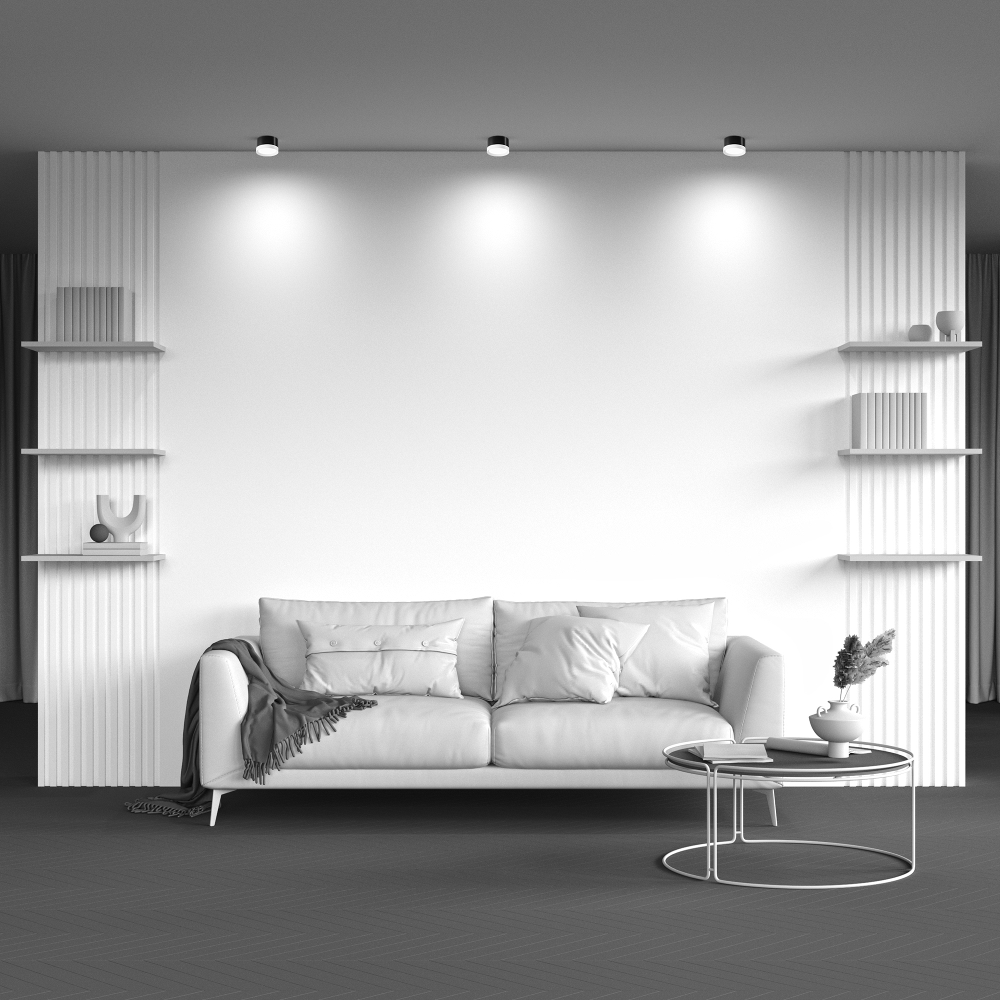 картинка Потолочный светильник Technical C086CL-GX53-SRD-BW