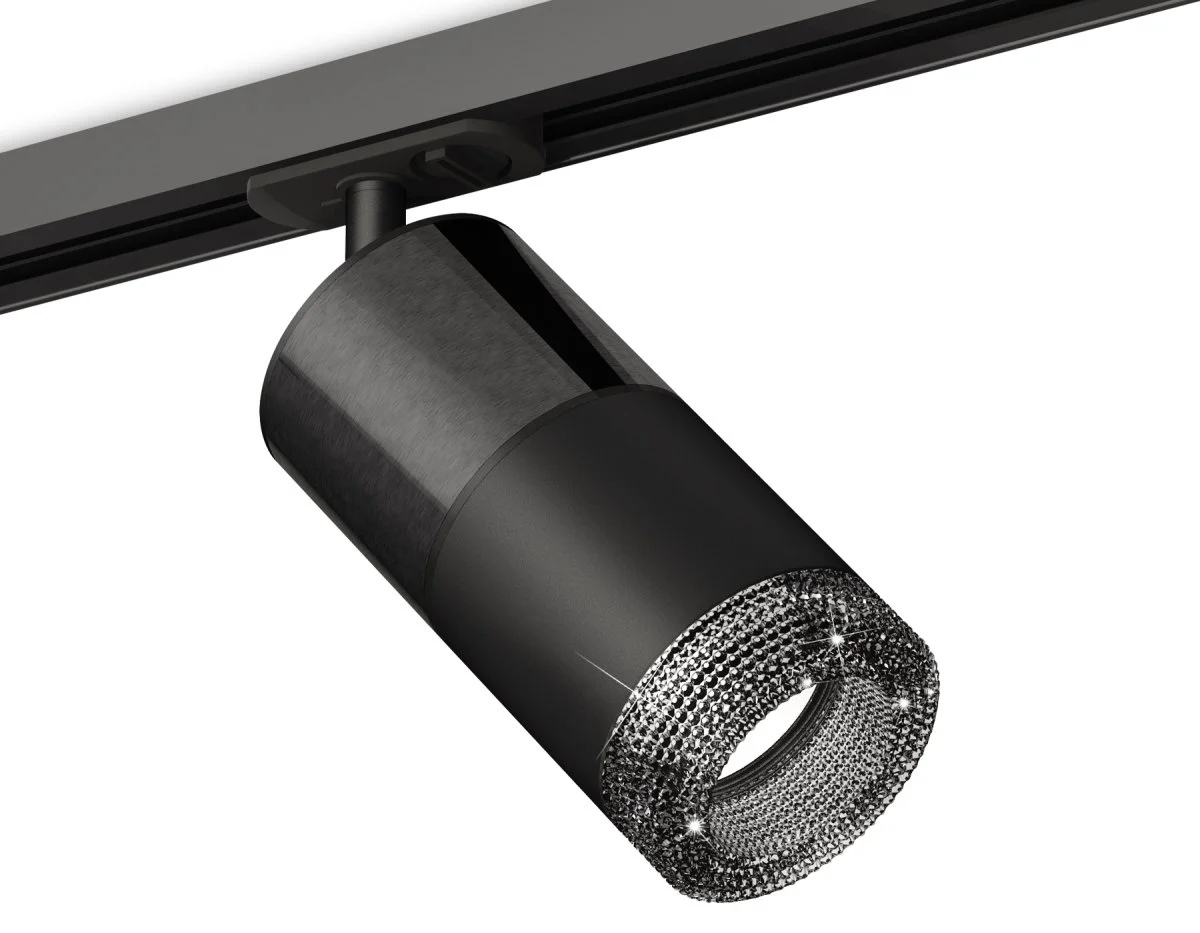 картинка Комплект трекового светильника с композитным хрусталем XT7402051