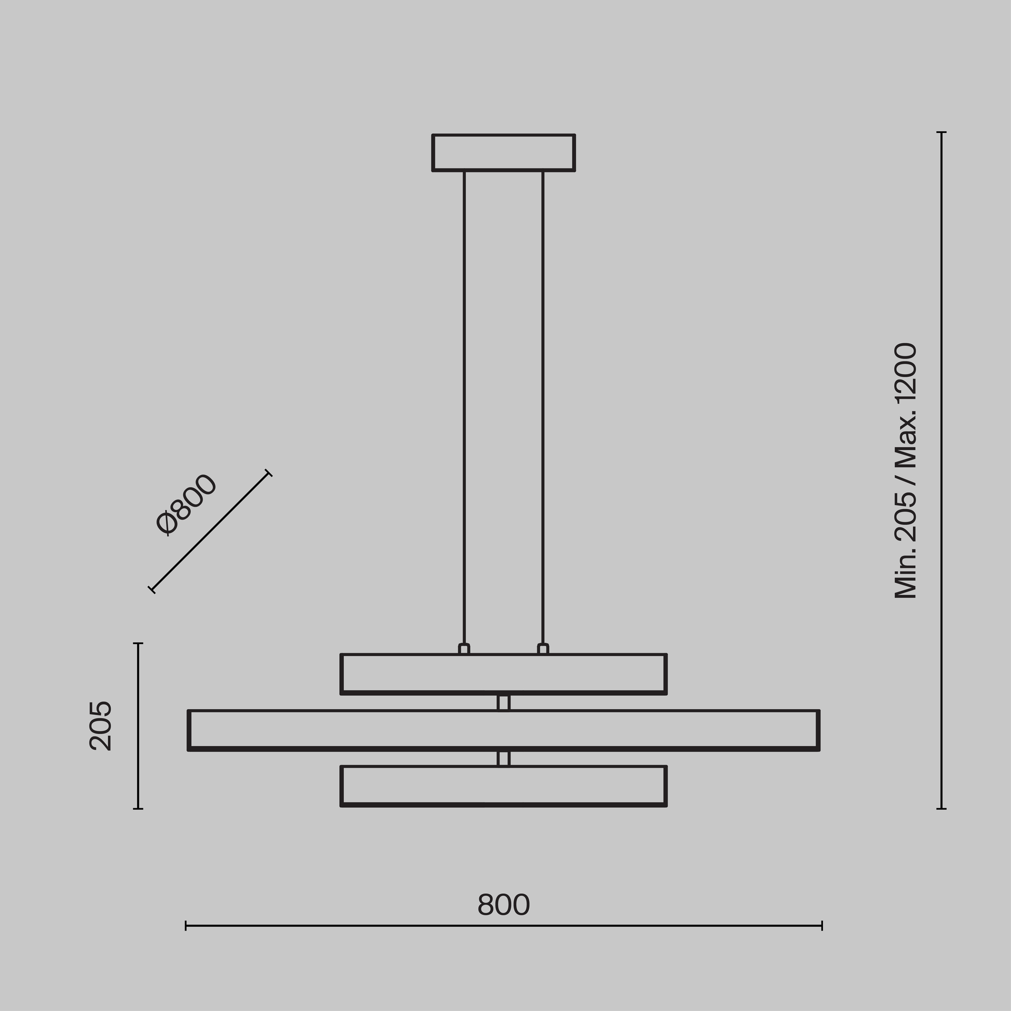 картинка Подвесной светильник Maytoni MOD163PL-L38B4K