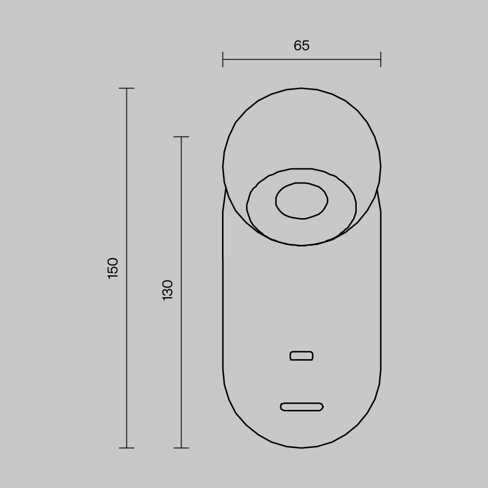 картинка Настенный светильник (бра) Maytoni MOD434WL-L5B3K