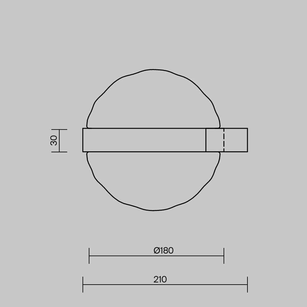 картинка Настенный светильник (бра) Maytoni MOD379WL-L6B3K