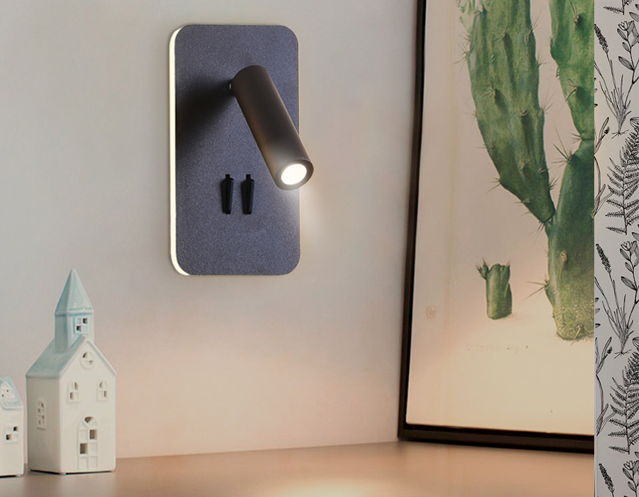 картинка Поворотный настенный светодиодный светильник с выключателем FW255