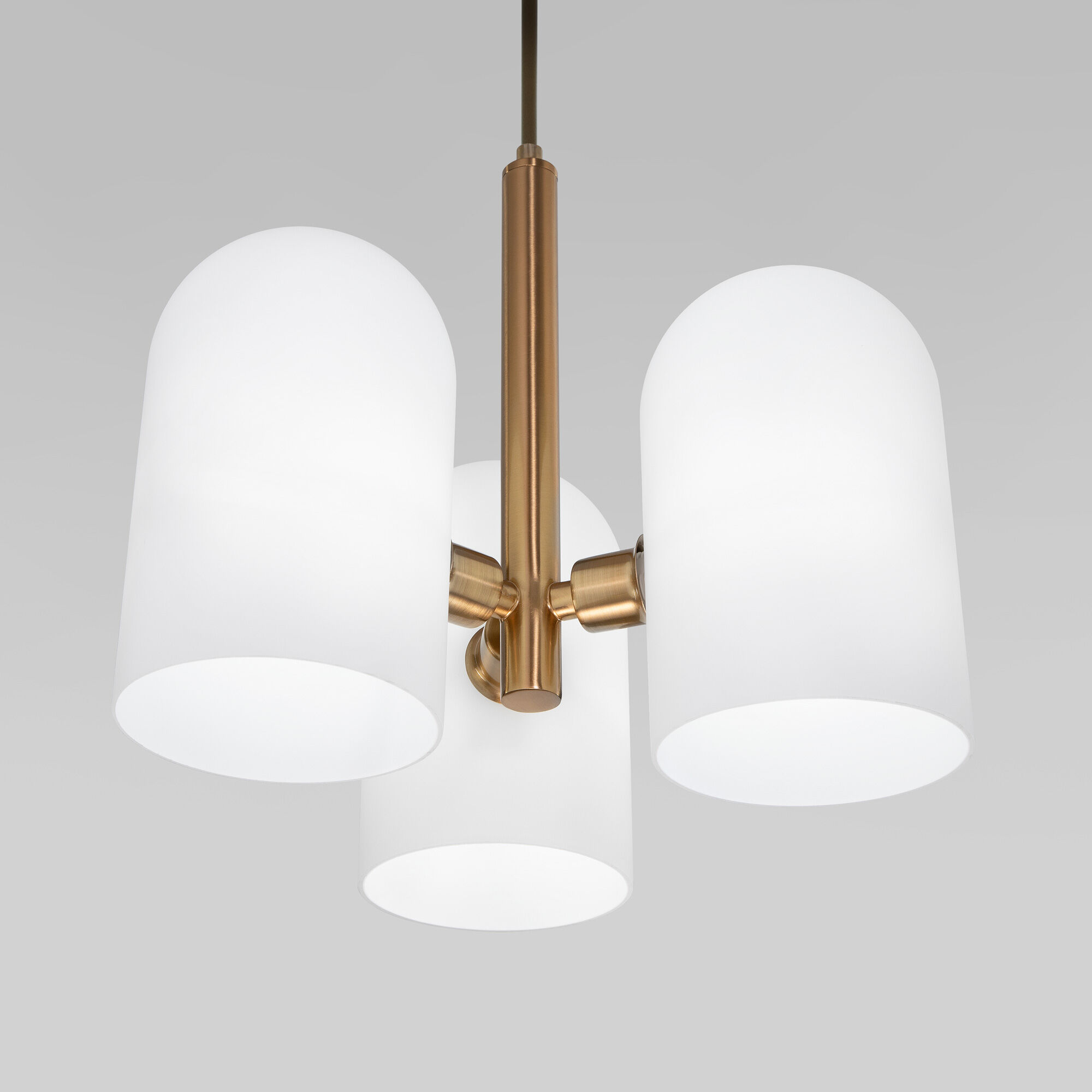 картинка Подвесной светильник со стеклянными плафонами 50357/3 латунь