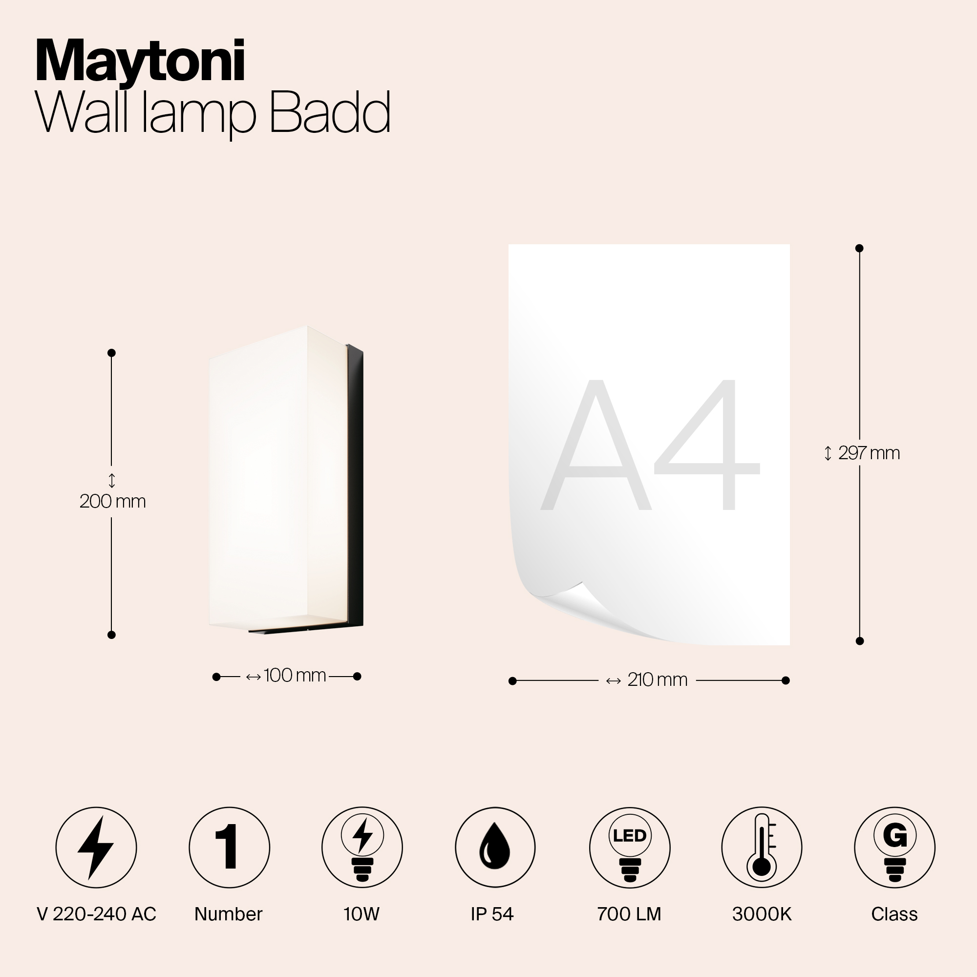 картинка Настенный светильник (бра) Outdoor O454WL-L10GF3K