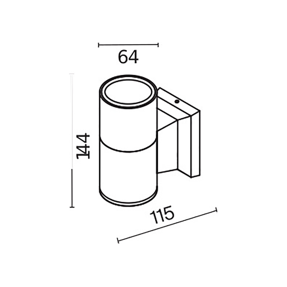 картинка Настенный светильник (бра) Outdoor O574WL-01GR