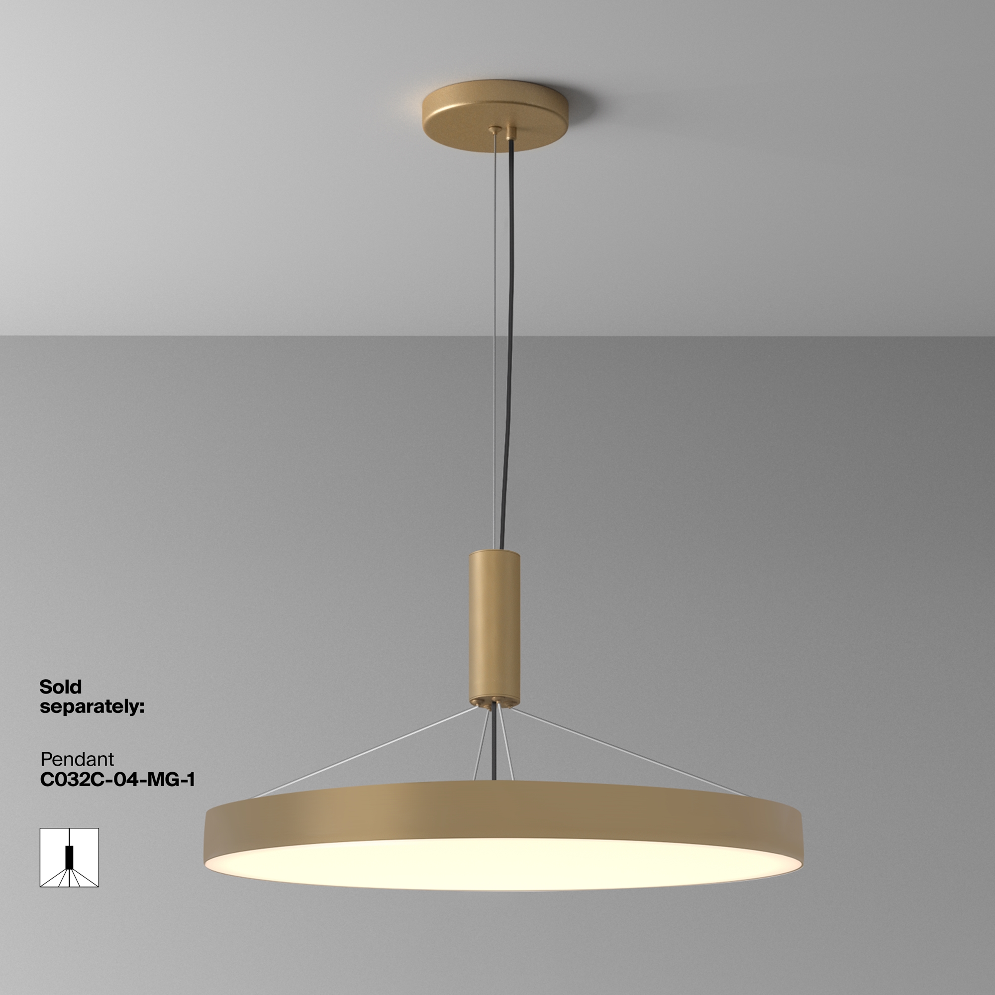 картинка Потолочный светильник Technical C032CL-90W3K-RD-MG