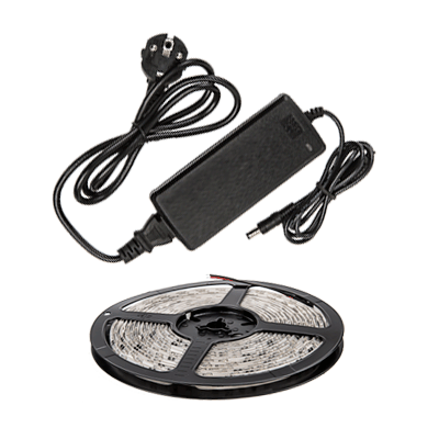 картинка Набор светодиодная лента LS 50СW-60/33-5-AP 60LED 72Вт IP33 6000K холодный белый 5м, адаптер IN HOME